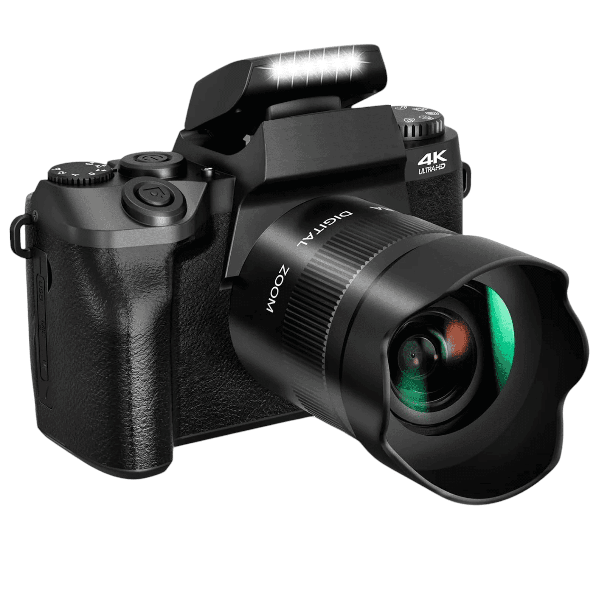 TUTT 64MP Digital Camera and Camcorder 4K/60fps Mirrorless | Dual Camera for Selfie Vlogging W5 | Premium Combo + 128GB SanDisk