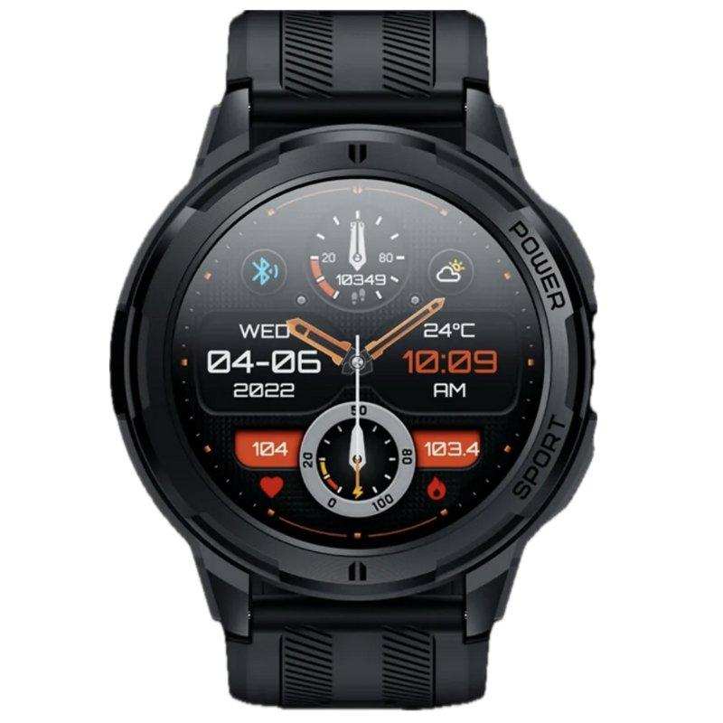 TUTT Smartwatch for Men | 1 ATM 10 Meter Depth AMOLED screen | 410mah Long Battery Life Fitness Health Tracking Smart Watch Military Rugged C25