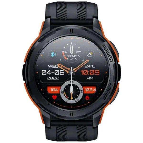 TUTT Smartwatch for Men | 1 ATM 10 Meter Depth AMOLED screen | 410mah Long Battery Life Fitness Health Tracking Smart Watch Military Rugged C25