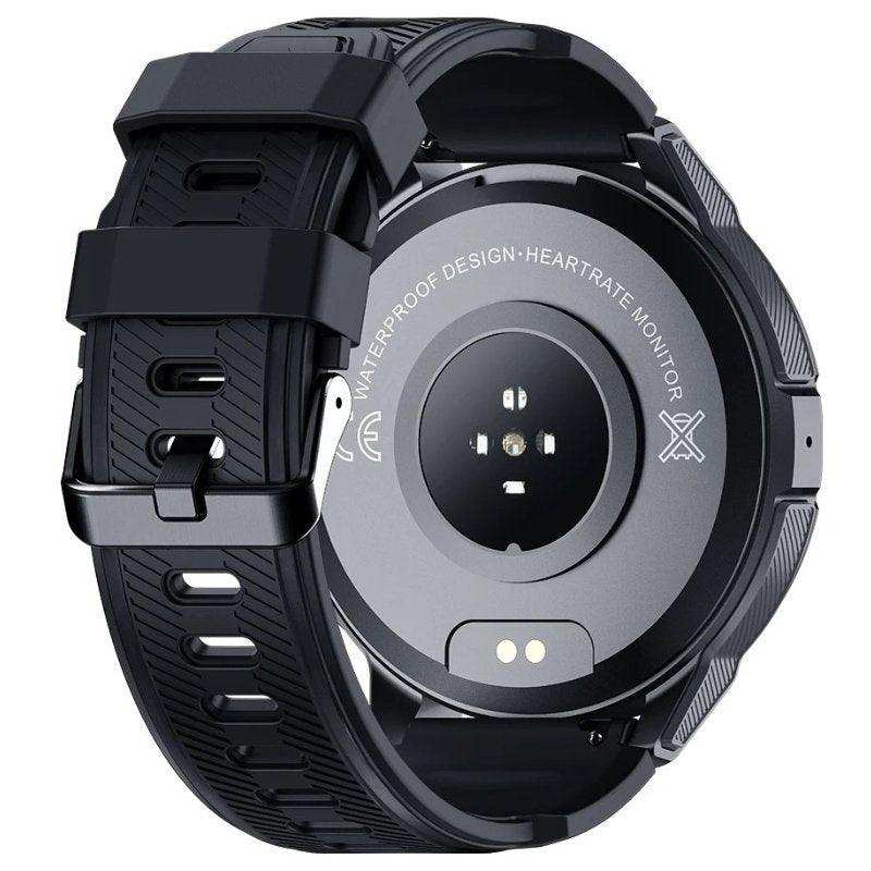 TUTT Smartwatch for Men | 1 ATM 10 Meter Depth AMOLED screen | 410mah Long Battery Life Fitness Health Tracking Smart Watch Military Rugged C25