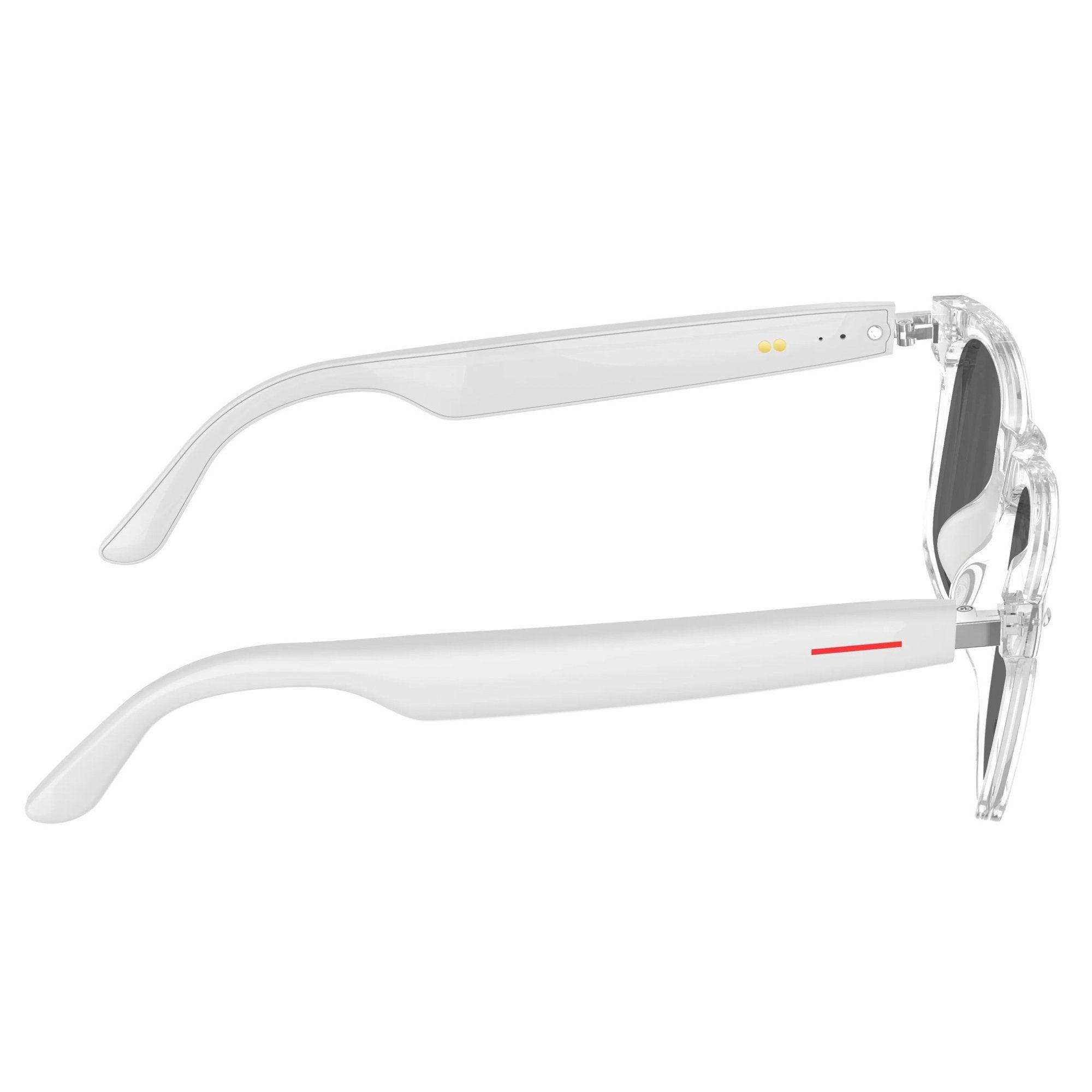 TUTT Bluetooth Smart Glasses Anti-Blue Ray UV | Wireless Call & Music AI Voice & Camera Control Sunglasses | E13-C Test Kit | Replaceable With Prescription