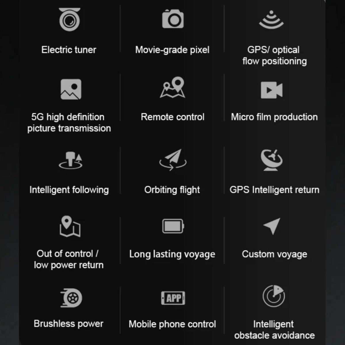TUTT KF613 5G WiFi GPS Mini Drone Brushless Motor RC Quadcopter 4K HD Camera Obstacle Avoidance Gimbal Intelligence Follow Me and Orbit Modes Quadcopter 2* Batteries