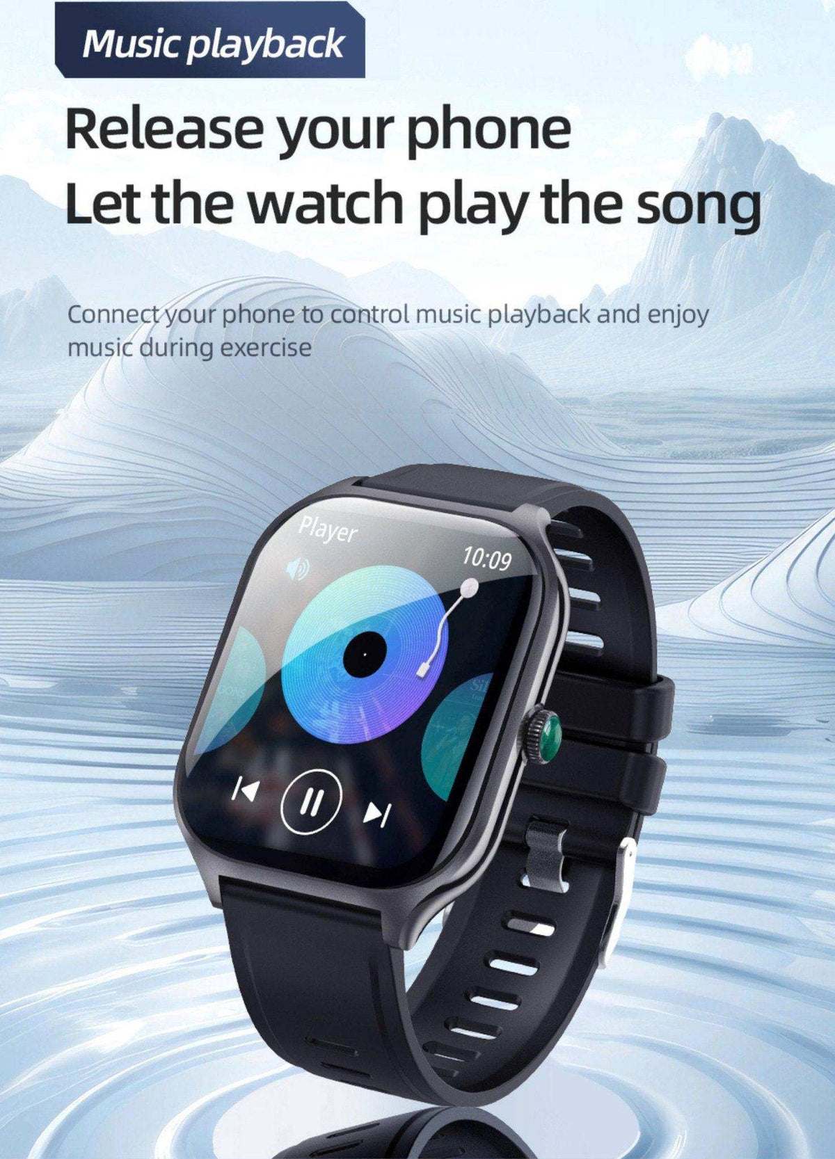 TUTT Smartwatch for Men and Women, 2.01” Dial, Waterproof, Bluetooth Calling, Blood Oxygen & Heart Rate Monitor LX7