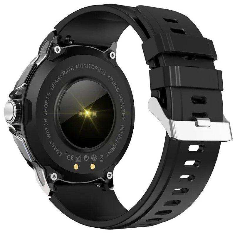 TUTT Military Smartwatch For Men | Metal Case HD 1.85'' Large Round Screen | 710mah Battery Health & Fitness Smart Watch (3) Straps V69