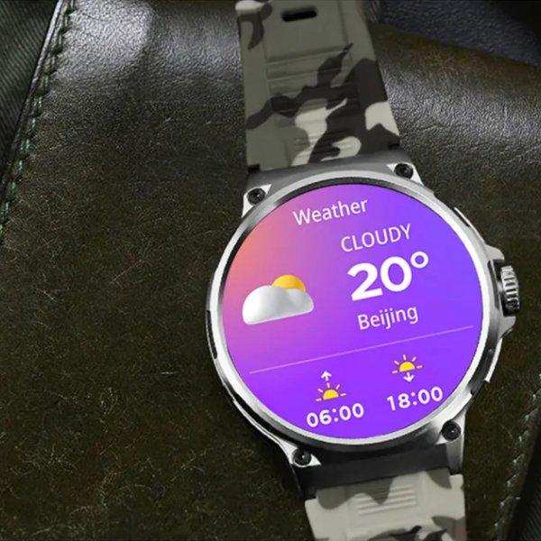 TUTT Military Smartwatch For Men | Metal Case HD 1.85'' Large Round Screen | 710mah Battery Health & Fitness Smart Watch (3) Straps V69