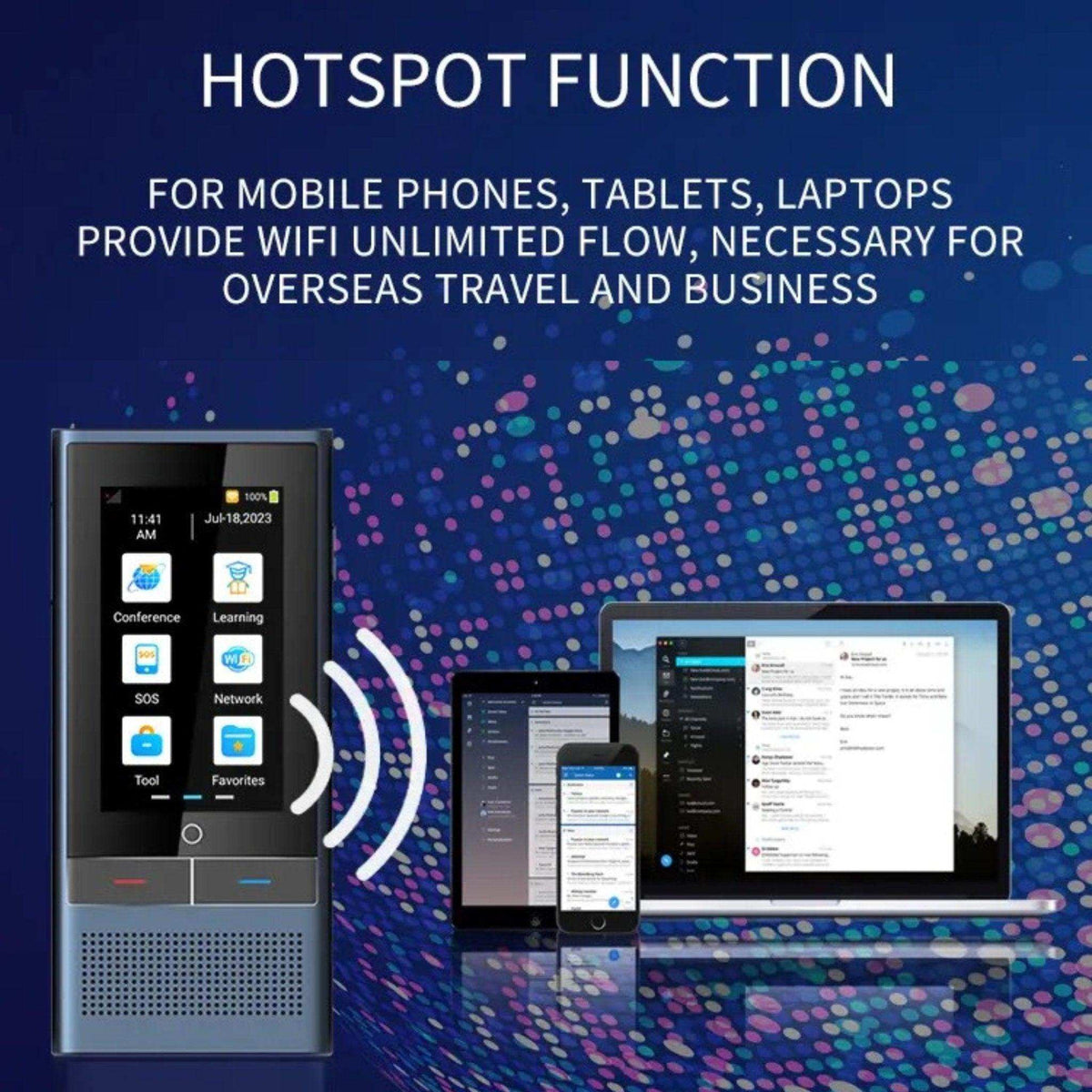TUTT Z6 4G AI Language Voice and Image Translator Two Way | Simultaneous Interpretation | 1G 16G ROM AI Assistance | 138 Online 19 Offline | Micro SIM Card