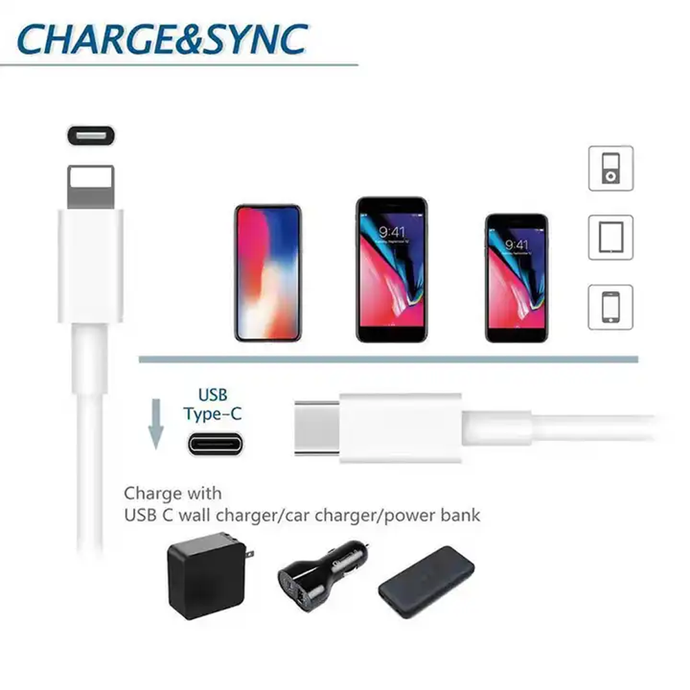 Câble USB-C à Lightning PD20W 1 mètre (3.3')