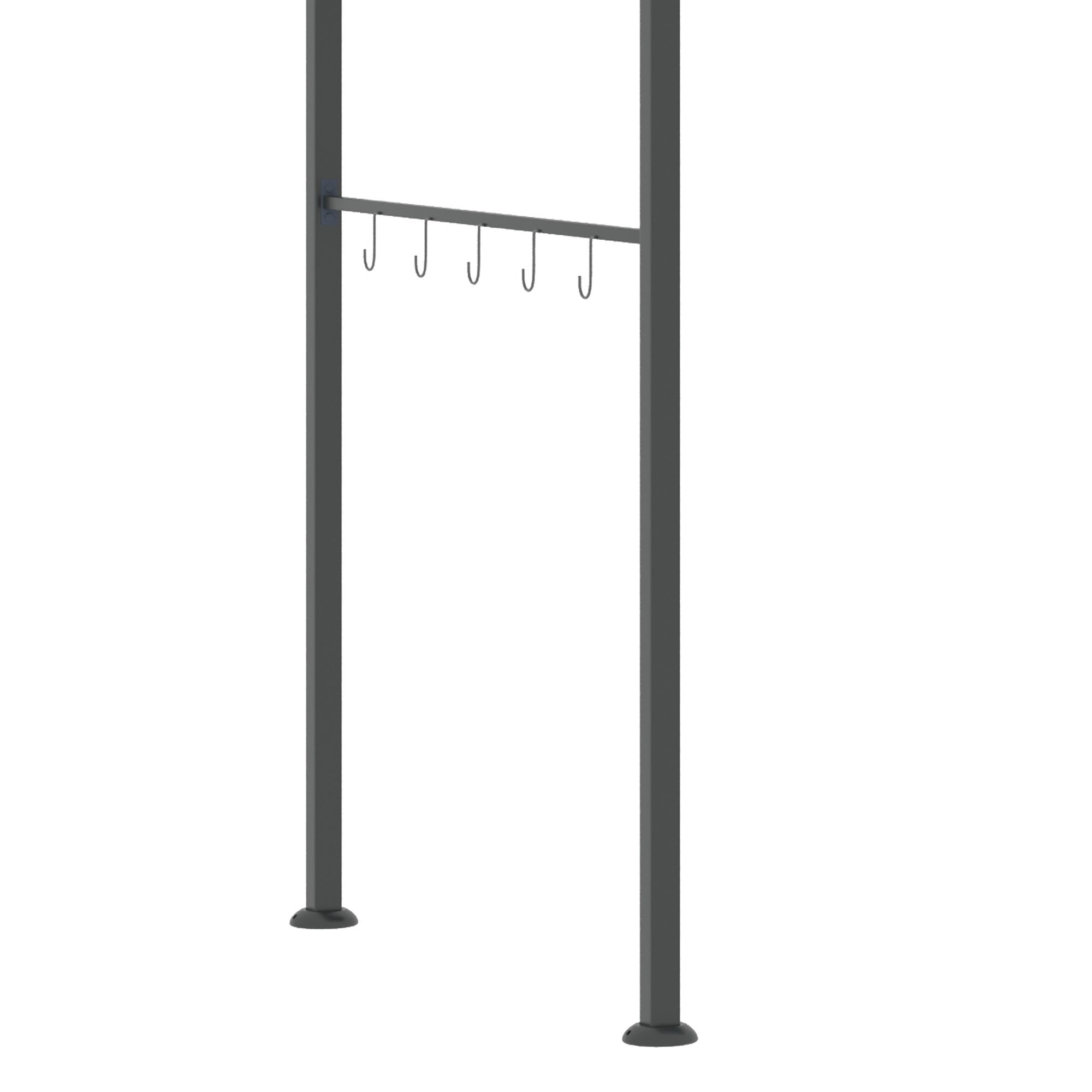 Outsunny BBQ Grill Gazebo 7'x5', Outdoor Tent with Metal Frame, Canopy, Hooks, Sun Shade