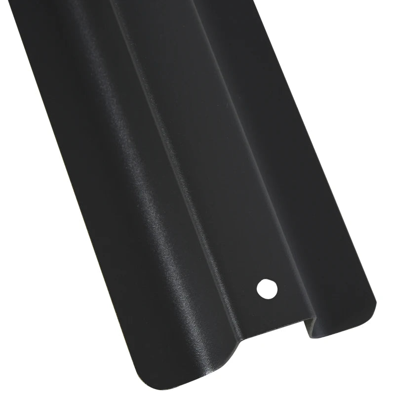Umbrella Stand Fitting 2" Poles and Steel Base with 4 Fillable Plastic Weights, 158lbs Sand or 132lbs Water Filled, Black
