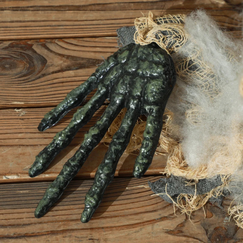 HOMCOM Life-Size Animated Mummy – Glowing LED Eyes, Battery Operated Halloween Decoration