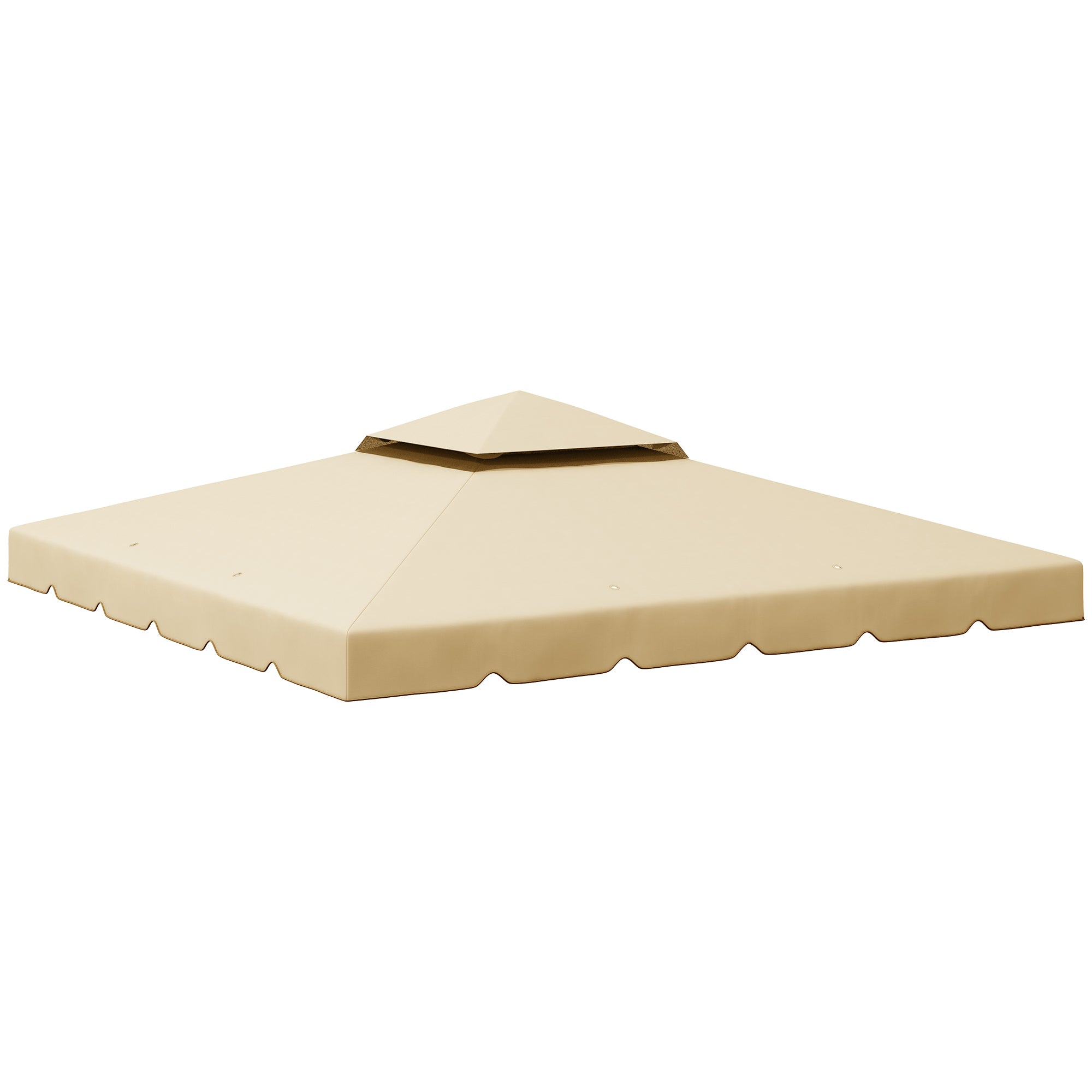 Outsunny 9.8' x 9.8' Gazebo Replacement Canopy, Gazebo Top Cover with Double Vented Roof for Garden Patio Outdoor (TOP ONLY), Beige