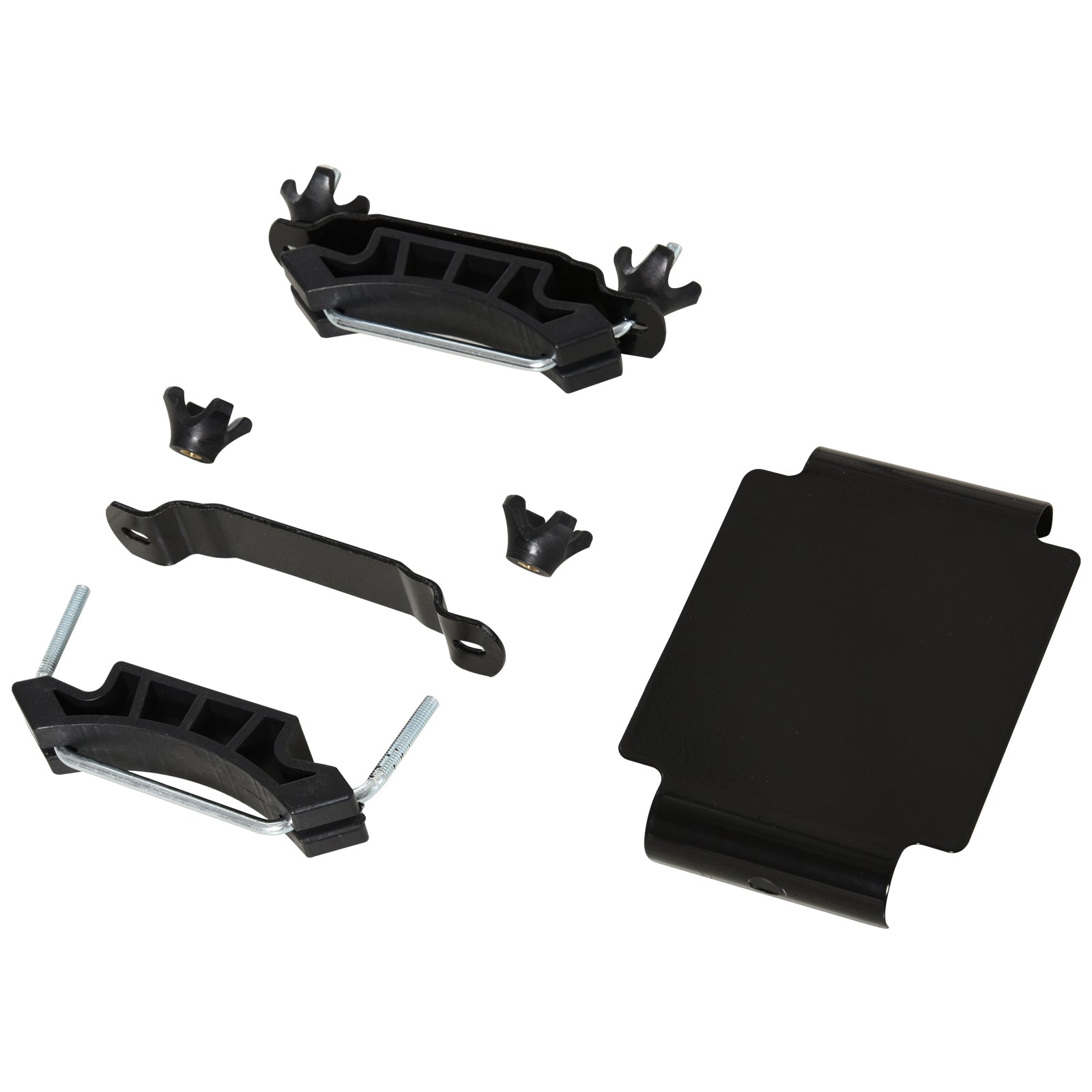 HOMCOM Adjustable 64"/43" x 39" Car Roof Rack Universal Rooftop Cargo Carrier with U-bolts 220 lbs Load Capacity