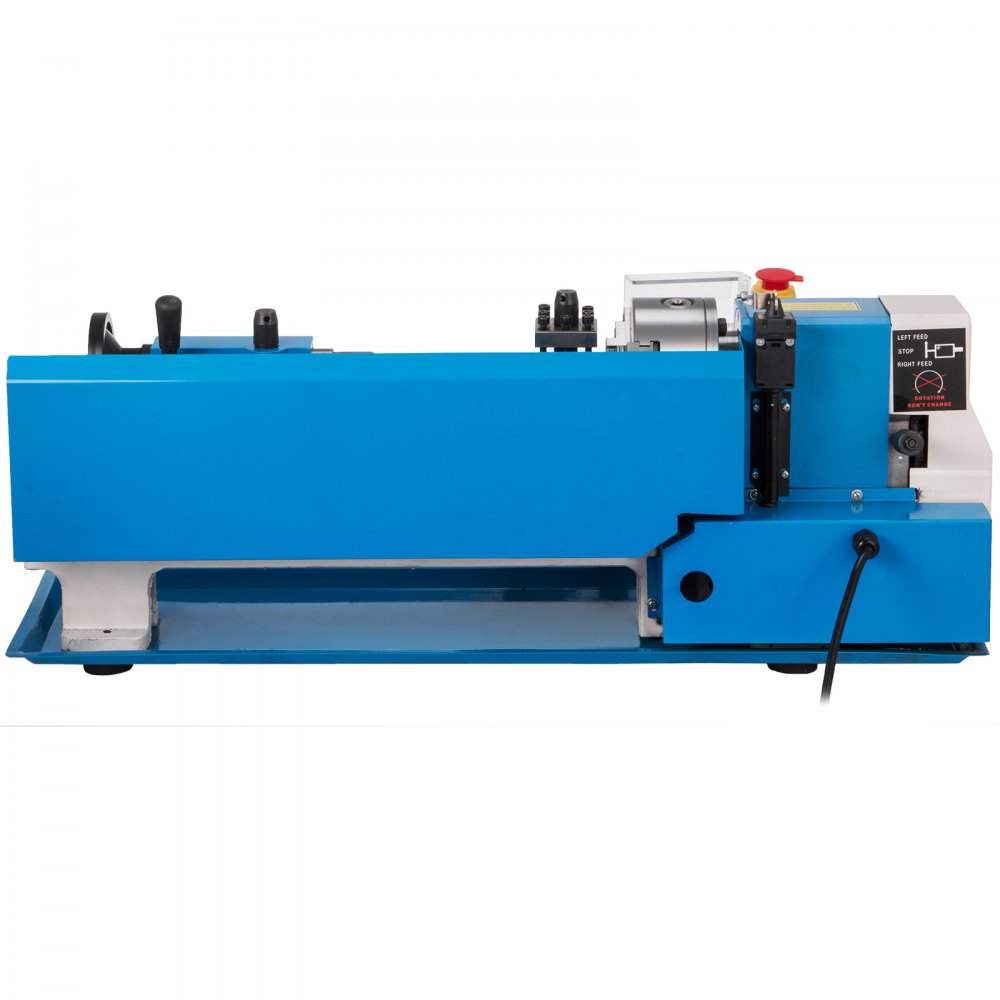 VEVOR Metal Lathe 7" x 14 ",Mini Metal Lathe 0-2500 RPM Variable Speed,Mini Lathe with 4\" 3-jaw Chuck,Bench Top Metal Lathe, Benchtop Lathe, for Various Types of Metal Turning