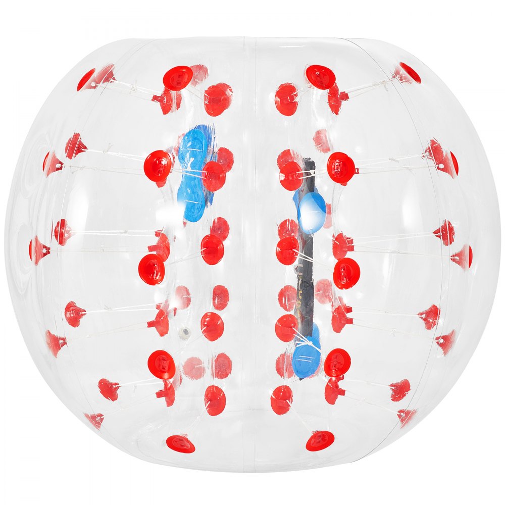 VEVOR Inflatable Bumper Ball 4 FT / 1.2M Diameter, Bubble Soccer Ball, Blow It Up in 5 Min, Inflatable Zorb Ball for Adults or Children (4 FT, Red Dot)