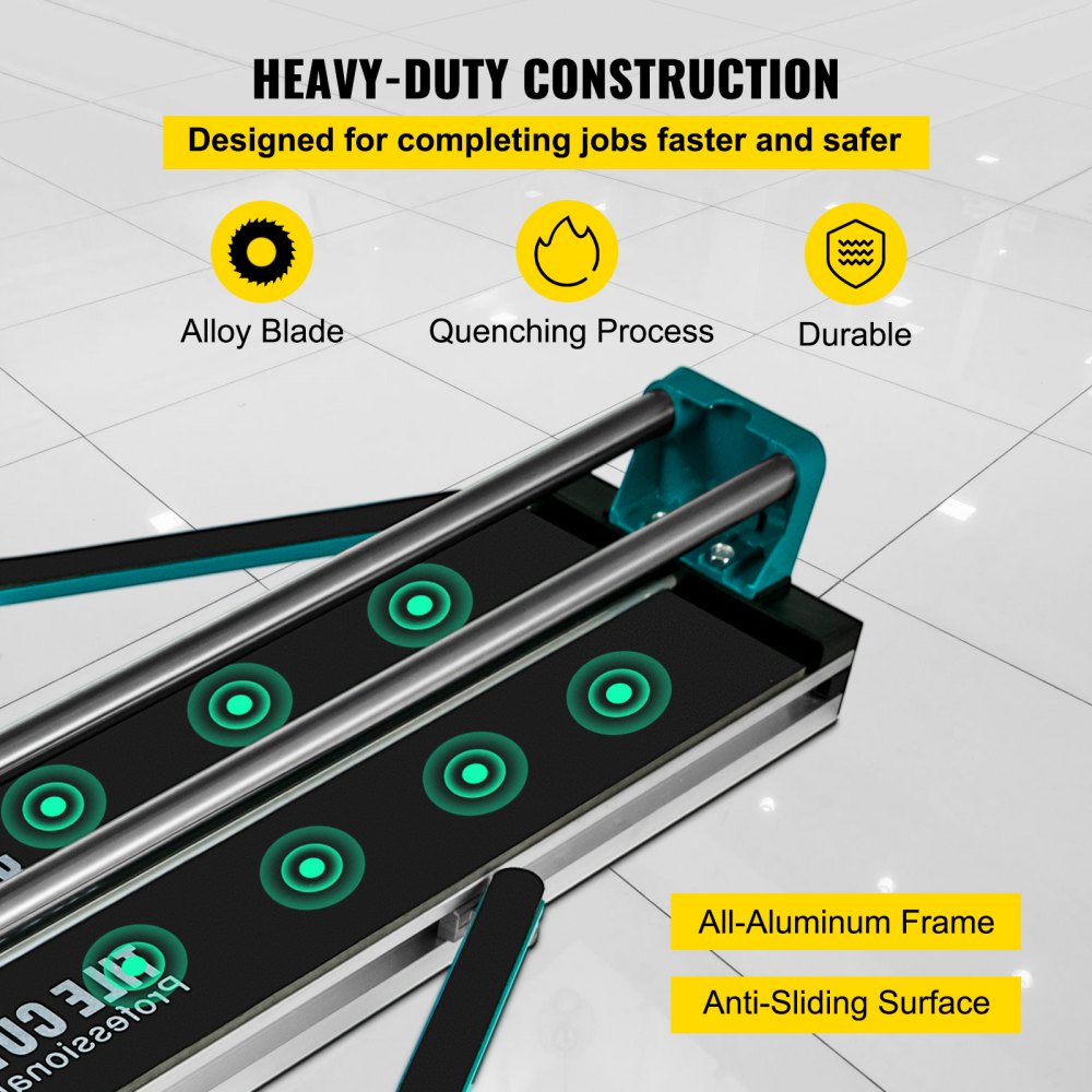 VEVOR Manual Tile Cutter 47 Inch Tile Cutter Machine for Large Tiles Handyman Ceramic Adjustable Professional Manual Tile Cutter Hand Tool (47 Inch)