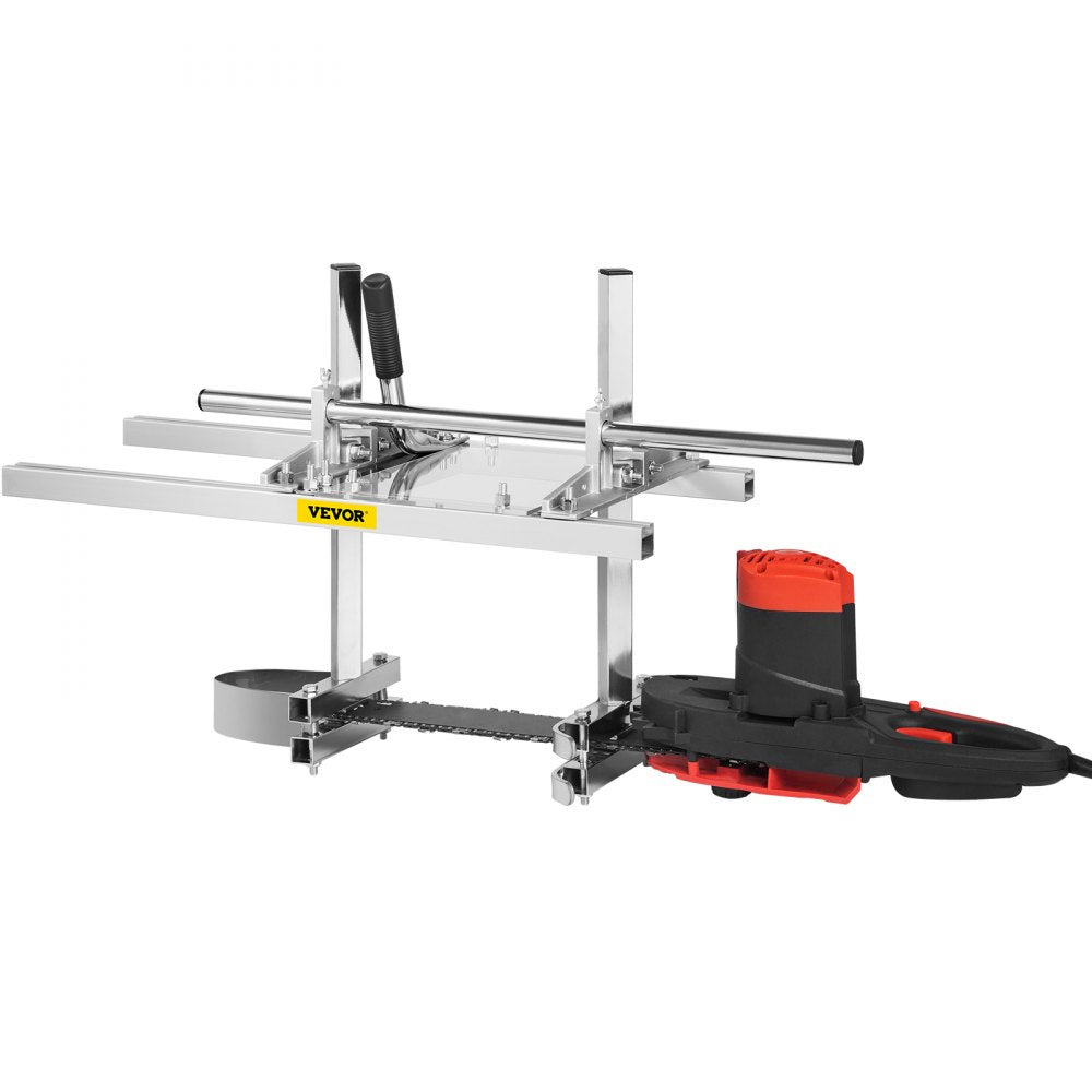 VEVOR Chainsaw Mill Attachment 14-24 Inch Portable Chain Saw Mill Aluminum Steel Chainsaw Milling Planking Welding Saw Mill Planking Lumber Cutting Bar for Homeowners Woodworkers
