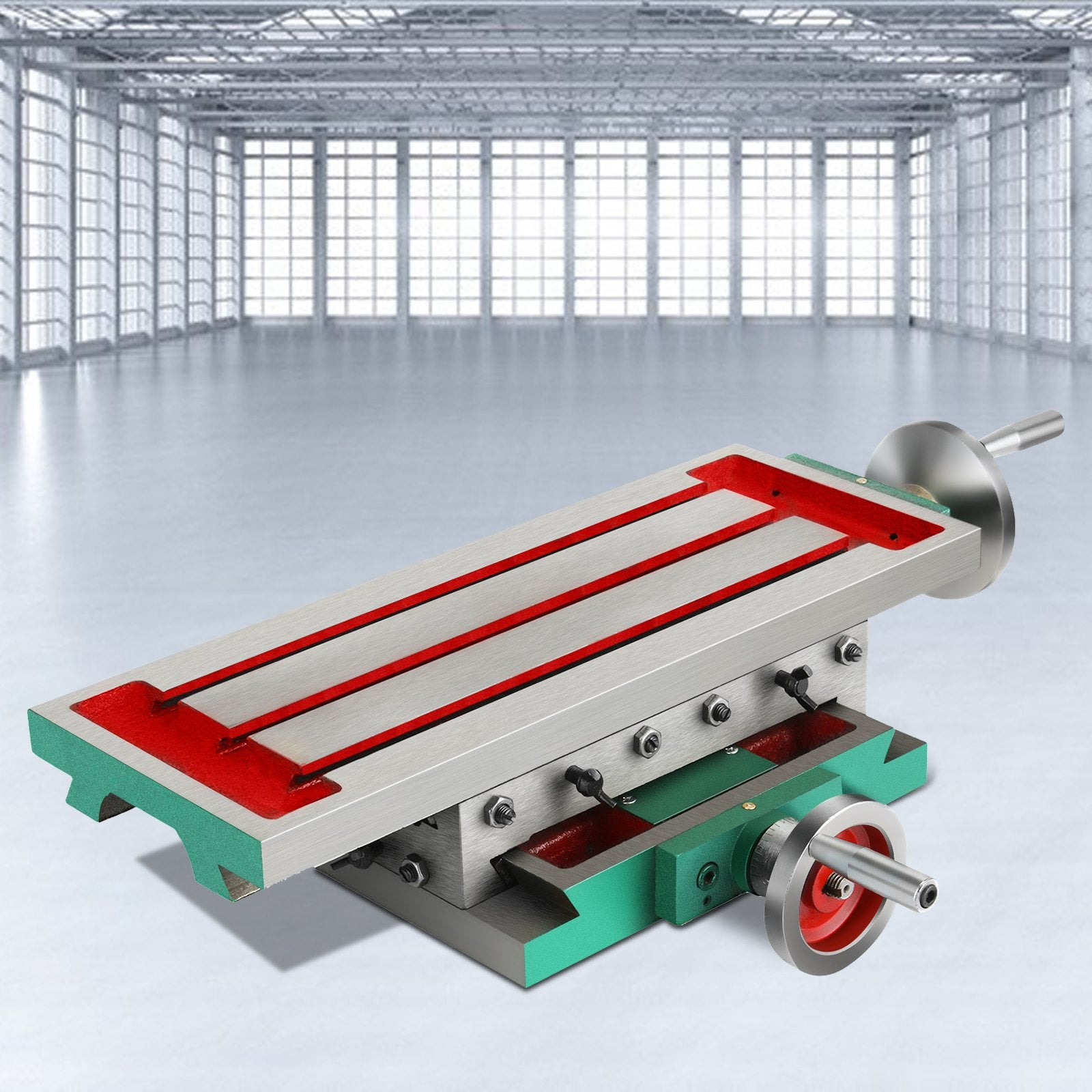 VEVOR Compound Milling Machine Worktable 17.7x6.7 2 Axis Cross Slide Drill Vise