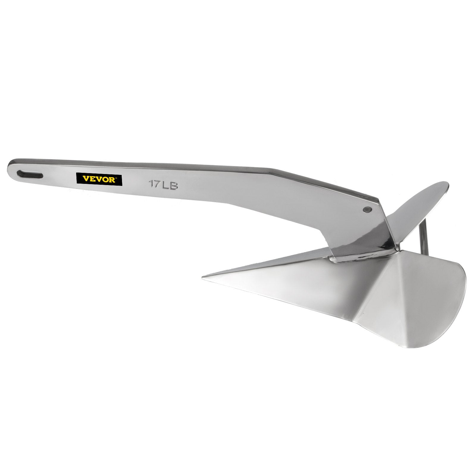 VEVOR Delta Style Boat Anchor 17 LB Boat Anchor Stainless Steel Delta Style 22-38 FT Anchor for Boats
