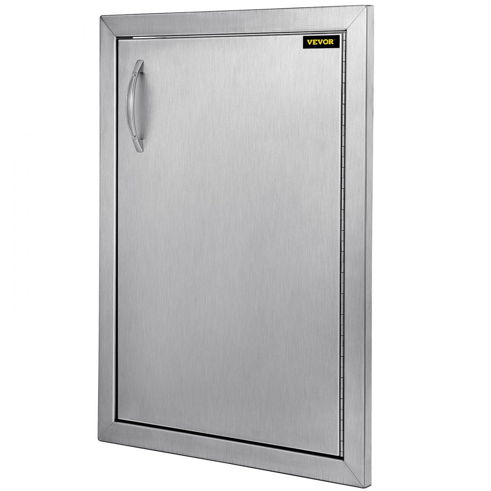 VEVOR Right Hinged Single Access Door 16 x 22 Inch Vertical Island Door Stainless Steel Access Door Flush Mount for Outdoor Kitchen