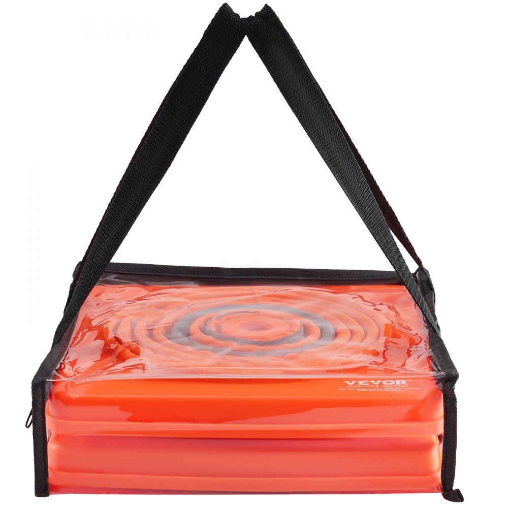 VEVOR Safety Cones, 2 Pack 18 inch Collapsible Traffic Cones, Construction Cones with Reflective Collars, Wide Base and A Storage Bag, for Traffic Control, Driving Training, Parking Lots