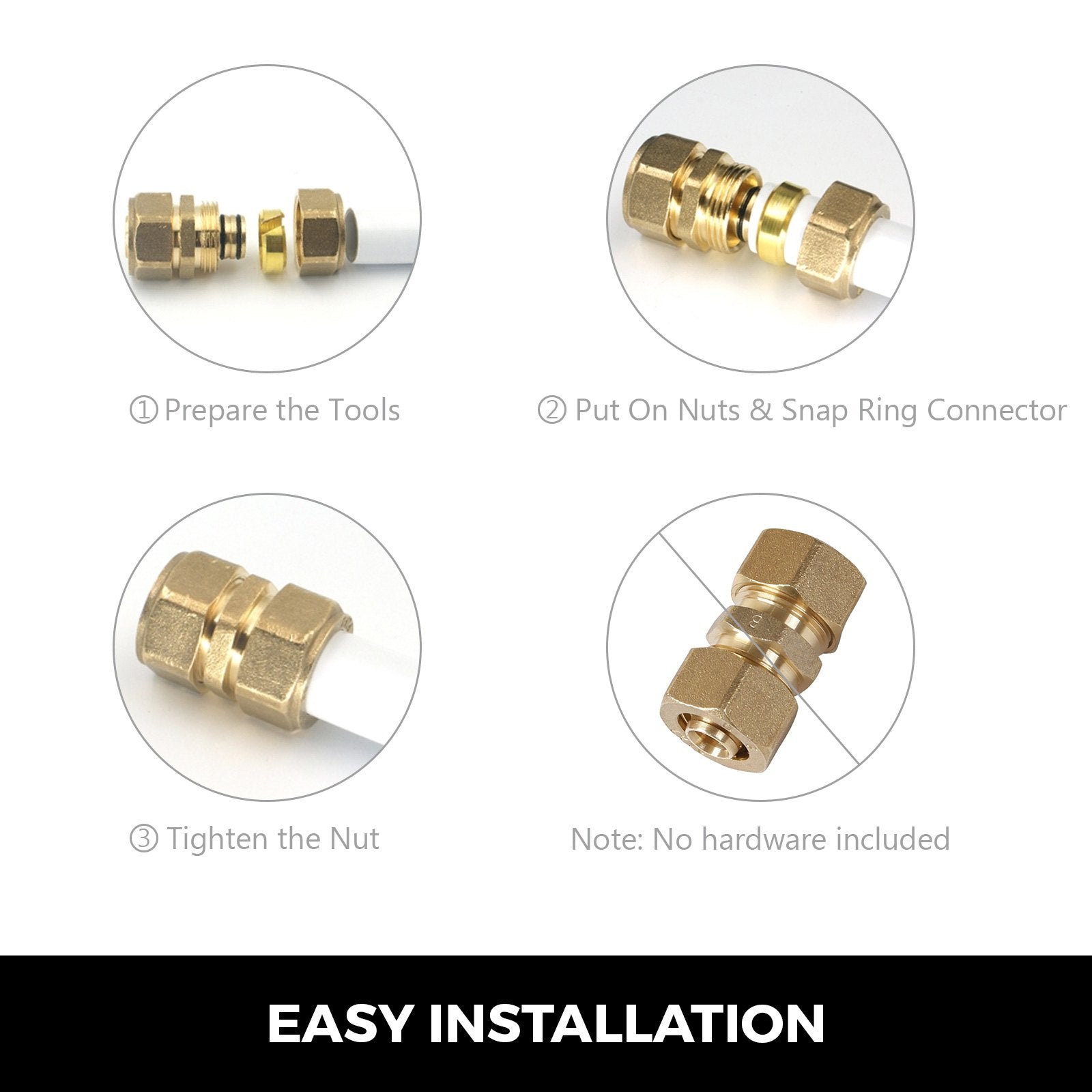 VEVOR PEX AL PEX Tubing 1/2 inch Roll of 656 Ft 200 M Radiant Heat Tubing Nontoxic for Heating and Plumbing Hot and Cold Water Piping Radiant Floor PEX Al Tubing White