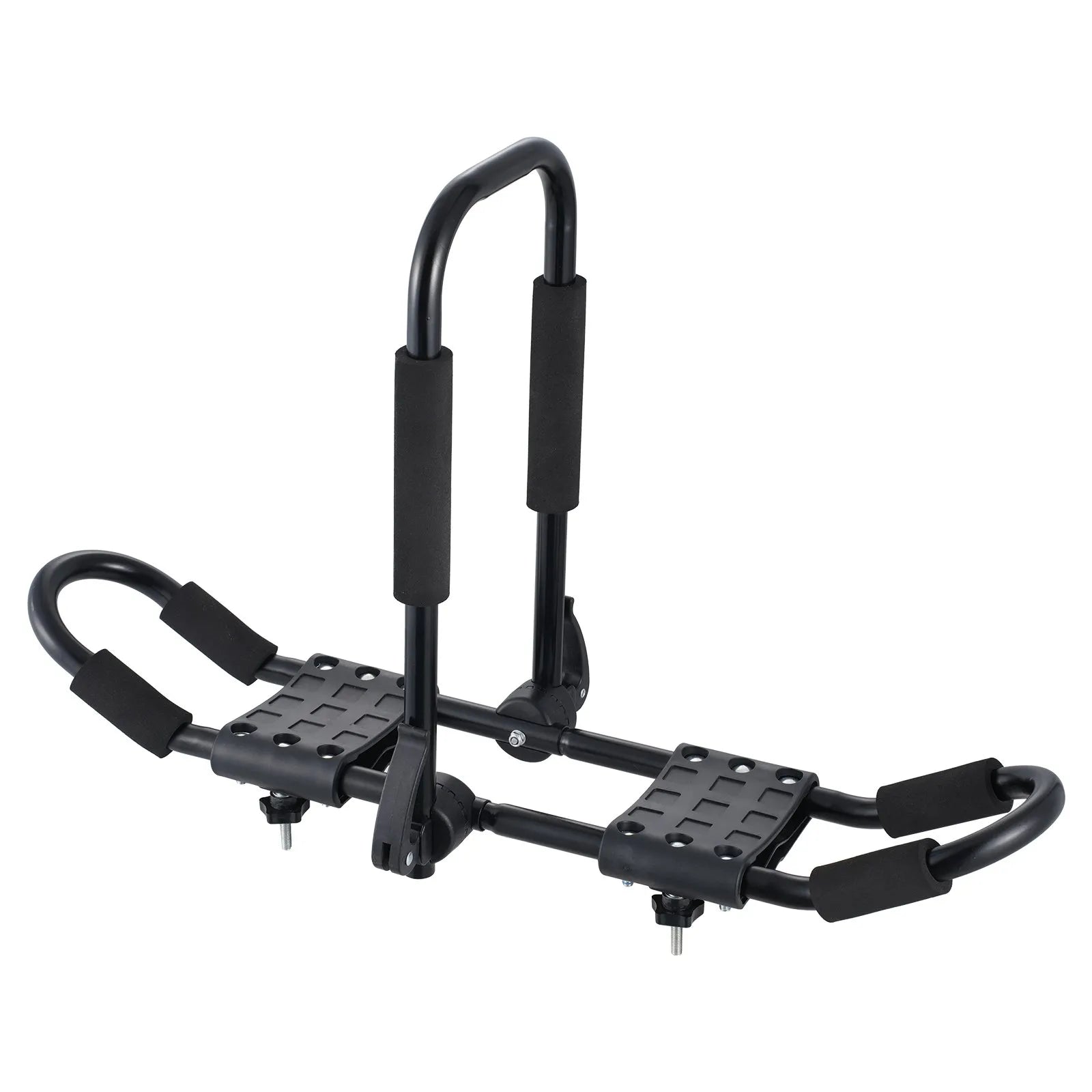 VEVOR Kayak Roof Rack 1 Pair J-Bar, Soft Roof Rack, Top Mount Tie Down, Carrier for kayak, Surf Board, Canoe, SUP, Ski Board, Mount on Car, SUV, Truck, 2 Kayaks