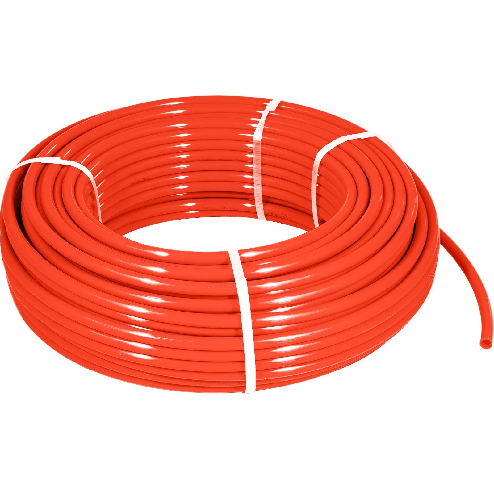 VEVOR 1/2 Inch PEX Tubing Potable Water Tube 300 FT PEX-B Plumbing Pipe Non-Barrier Radiant Heating Pex Coil for Water Plumbing Open Loop Hydronic Heating Systems (1/2" Non-Barrier, 300Ft/Red)