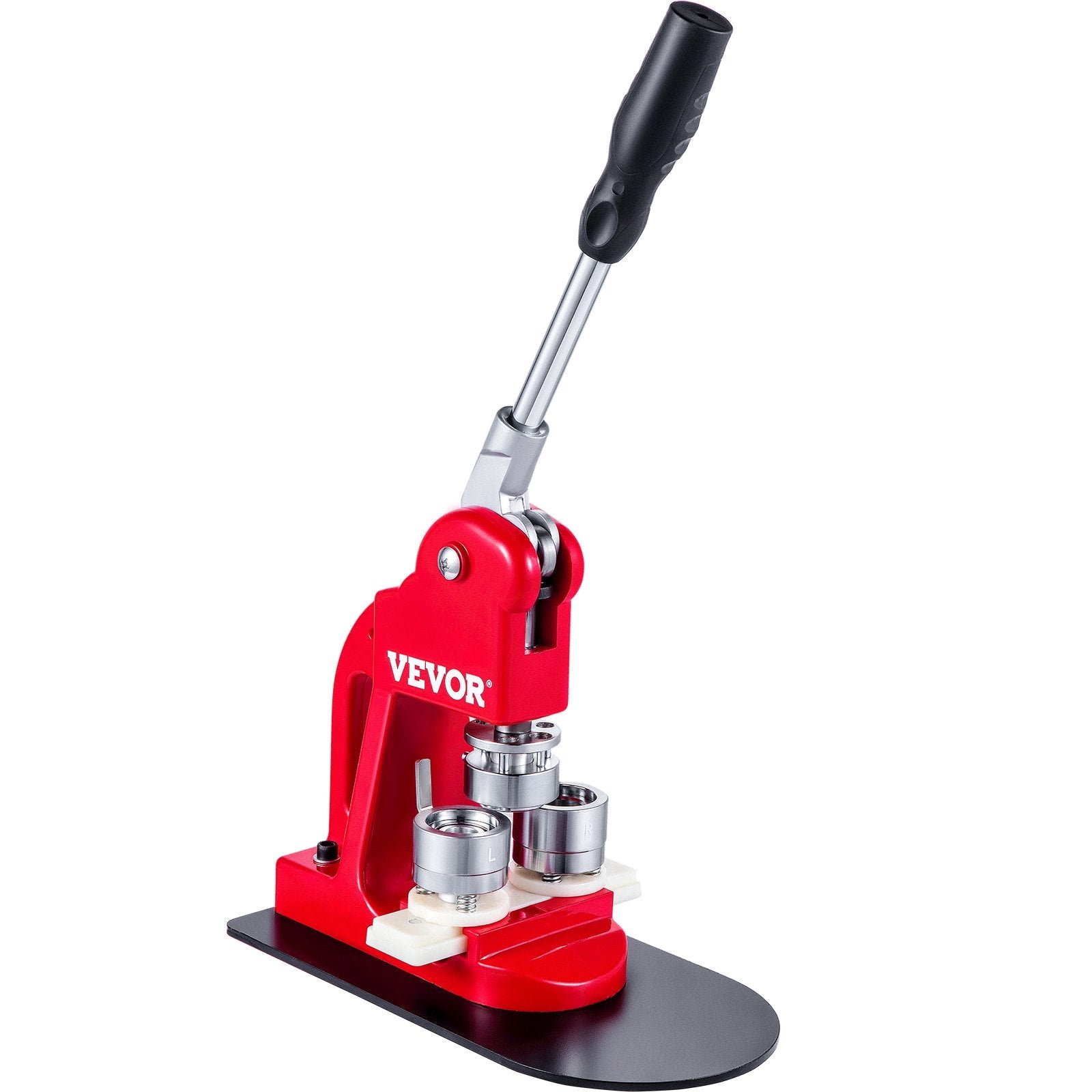 VEVOR Button Maker Button Badge Maker 32mm(1.25in) DIY Pin Button Maker Machine with1000 Pcs Free Button Parts & Circle Cutter Installation-Free Button Press Kit