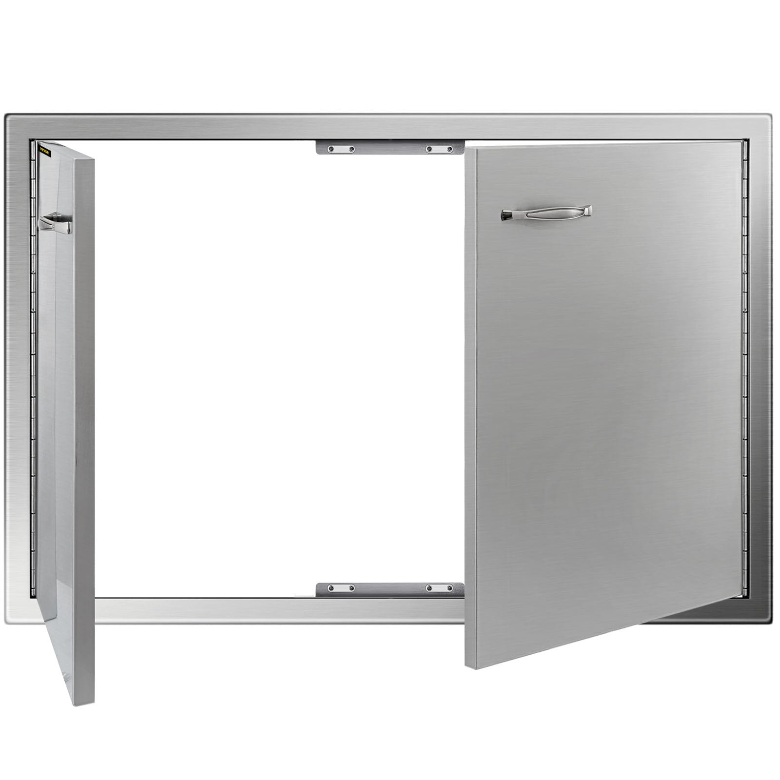 VEVOR BBQ Access Door 33W x 22H Inch, Double BBQ Door Stainless Steel, Outdoor Kitchen Doors for BBQ Island, Grilling Station, Outside Cabinet