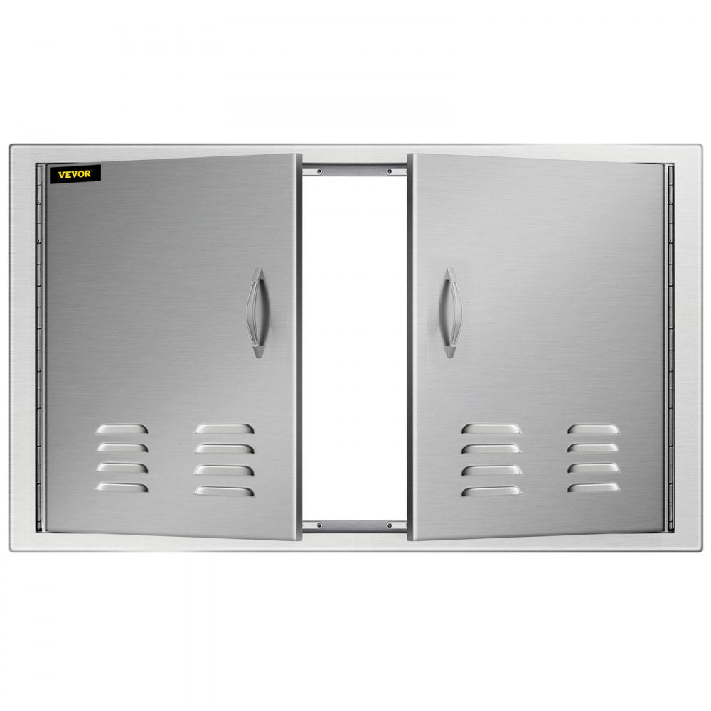 36”x21” Vented Double Access Door Double Island Outdoor Kitchen Ventilation