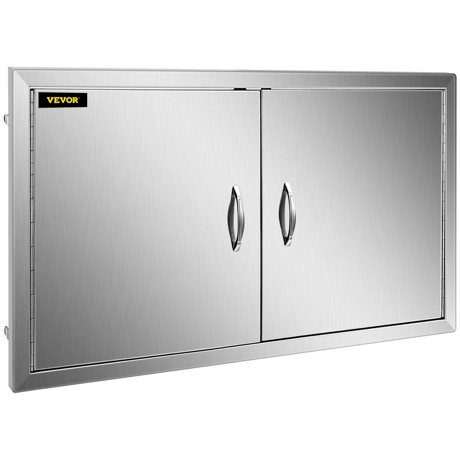 VEVOR BBQ Access Door 39W x 26H Inch, Double BBQ Door Stainless Steel, Outdoor Kitchen Doors for BBQ Island, Grill Station, Outside Cabinet