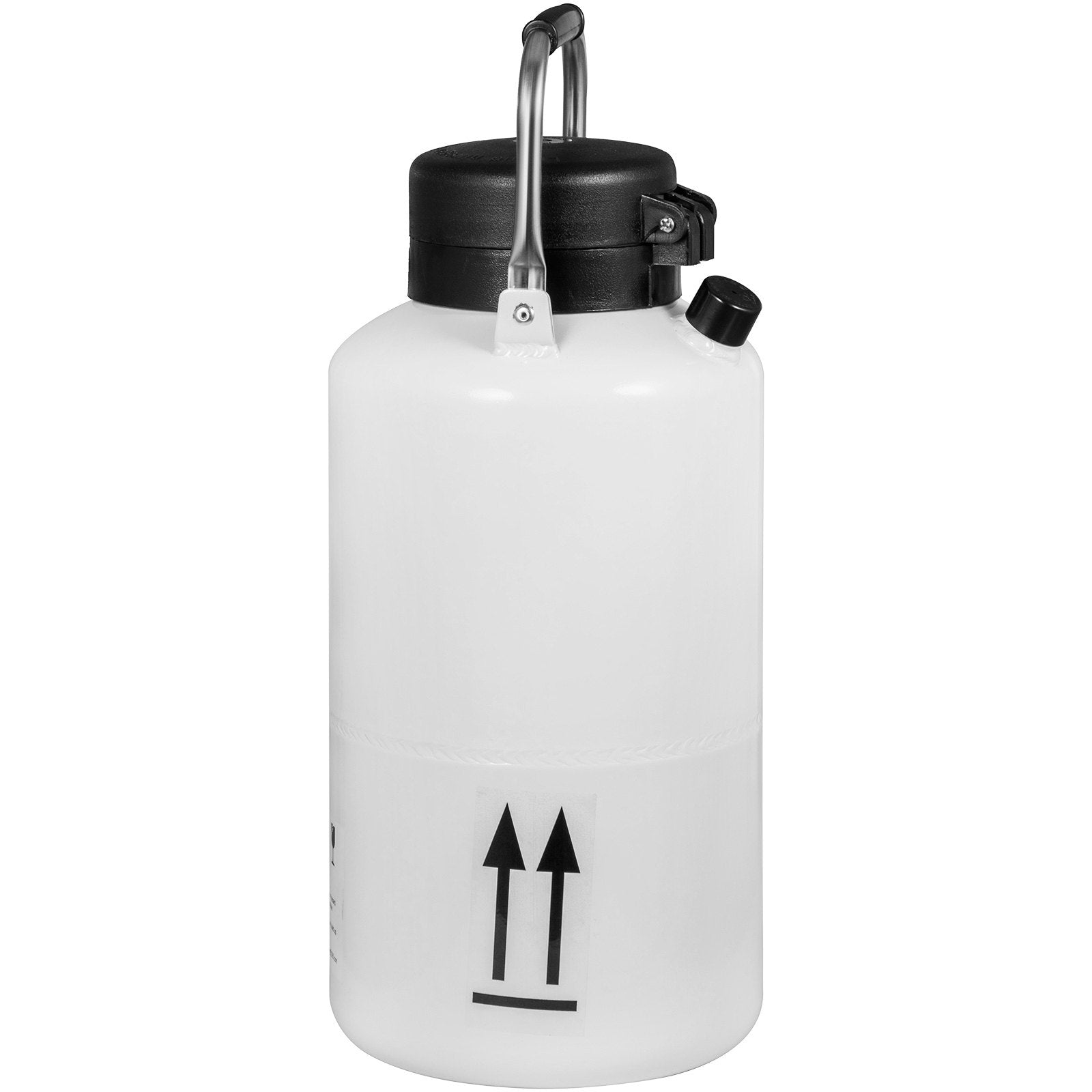 VEVOR 3L Liquid Nitrogen Container Aluminum Alloy Liquid Nitrogen Tank Static Cryogenic Container Liquid Nitrogen Container with 6 Canisters and Carry Bag
