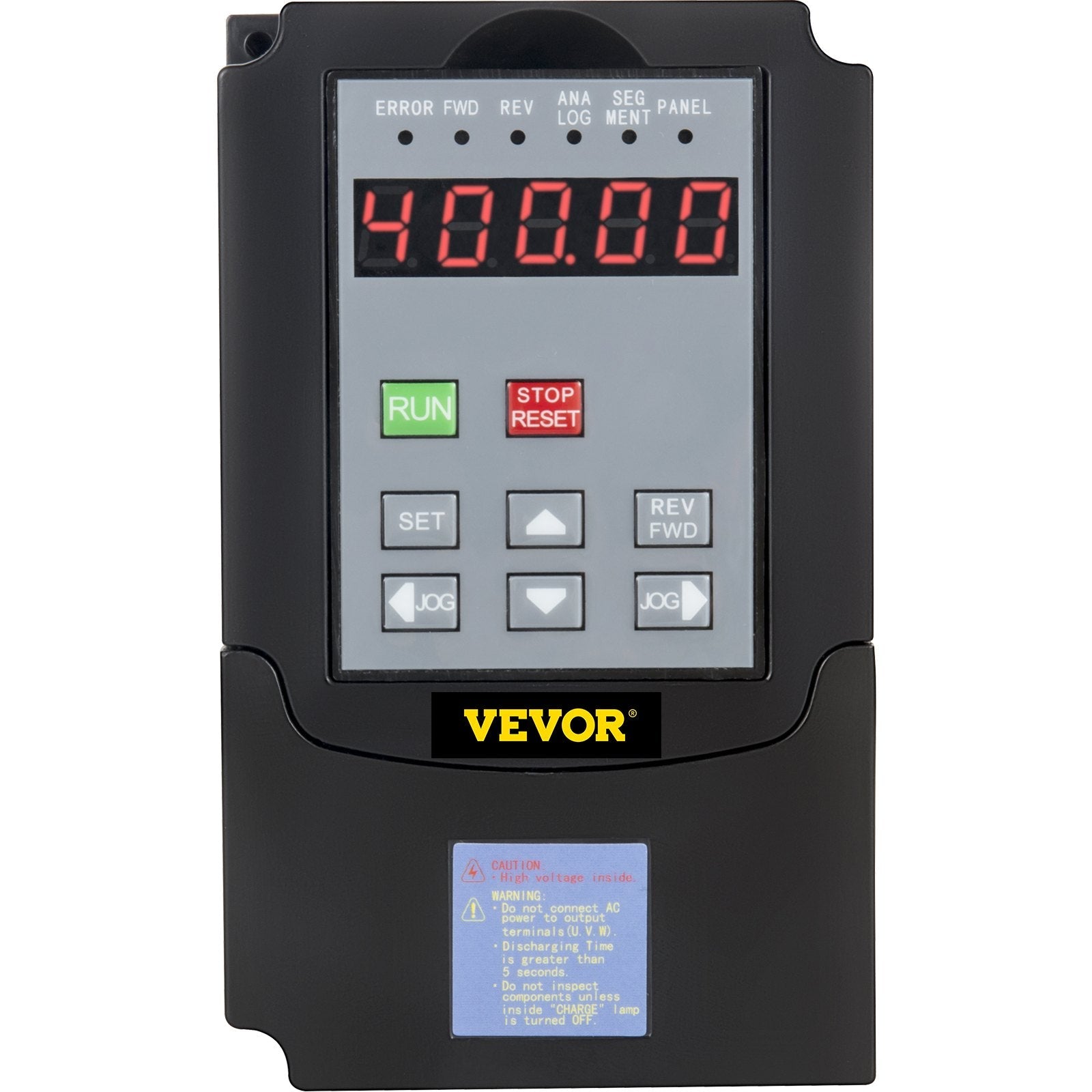 VEVOR VFD 4KW, Variable Frequency Drive 18.5A, CNC VFD Motor Drive Inverter Converter 220V, for Spindle Motor Speed Control (1or 3 Phase Input, 3 Phase Output)
