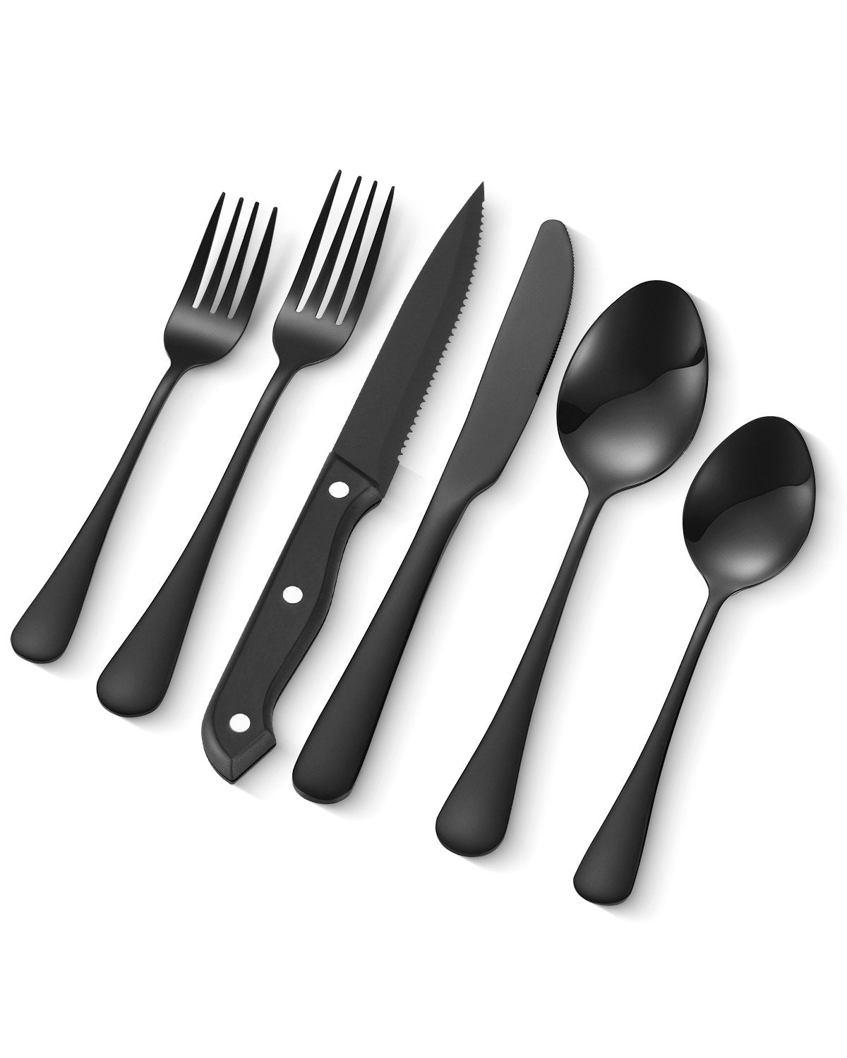 VEVOR 48-Piece Silverware Set Stainless Steel Cutlery Flatware Utensils for 8