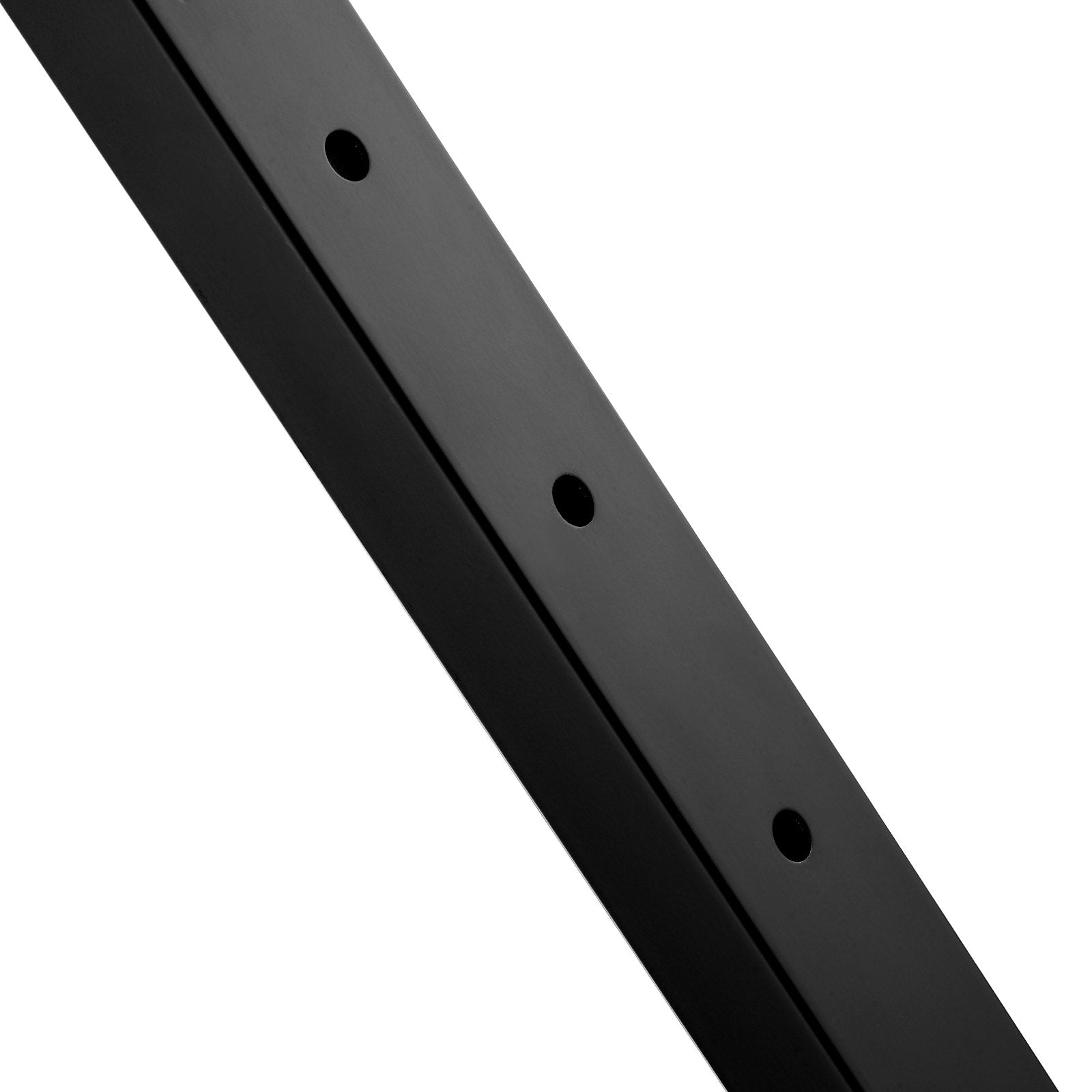 VEVOR 4-Pack Cable Railing Post, 42" x 1" x 2" Steel Horizontal Hole Deck Railing Post, 12 Pre-Drilled Holes, SUS304 Stainless Steel Cable Rail Post with Horizontal and Curved Bracket, Black