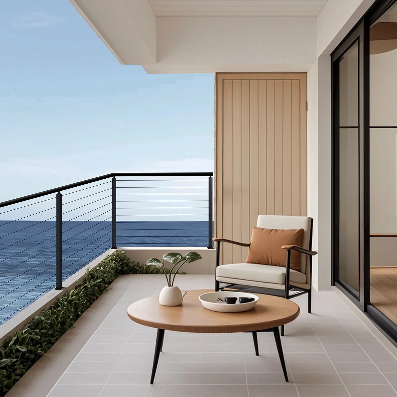 VEVOR Cable Railing Post 36x2x2 In Horizontal-Hole Post 4JZLGZXHS914MY65M001V0