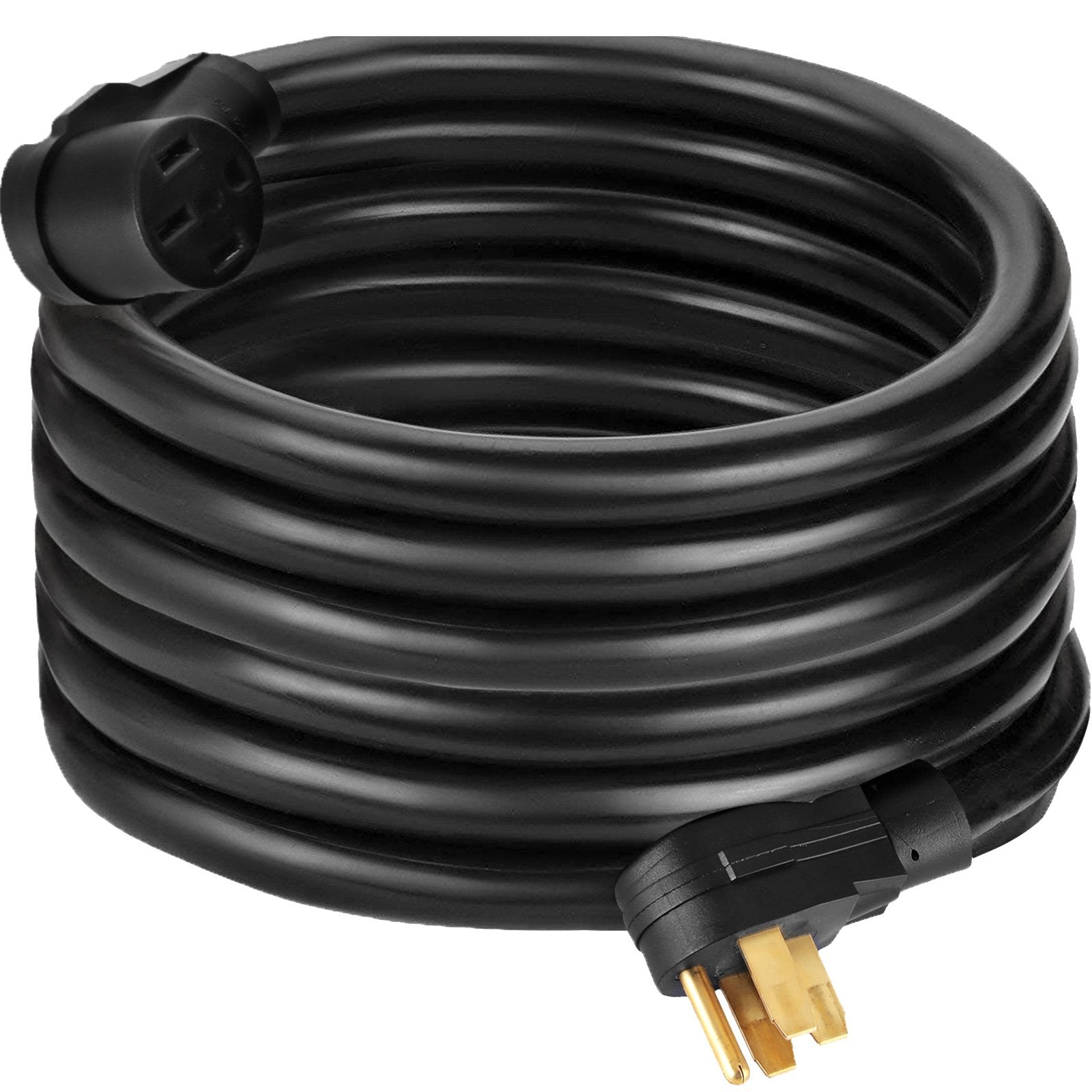 VEVOR RV Power Cord 50Ft 40 Amp RV Extension Cord AWG8 40 amp rv Extension Cord Truck Trailer Motorhome Camper RV Cord Grip Handles Camper Trailer Power Supply Cable