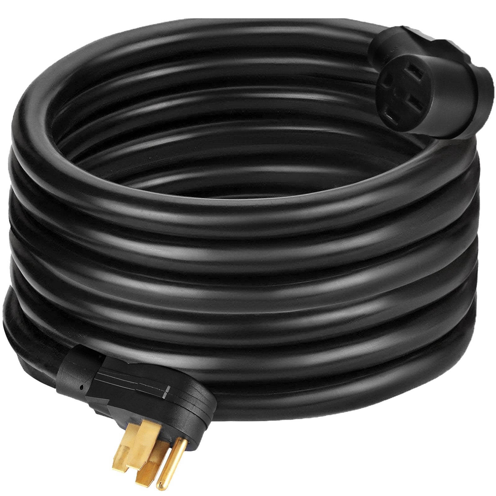 VEVOR RV Power Cord 50Ft 40 Amp RV Extension Cord AWG8 40 amp rv Extension Cord Truck Trailer Motorhome Camper RV Cord Grip Handles Camper Trailer Power Supply Cable