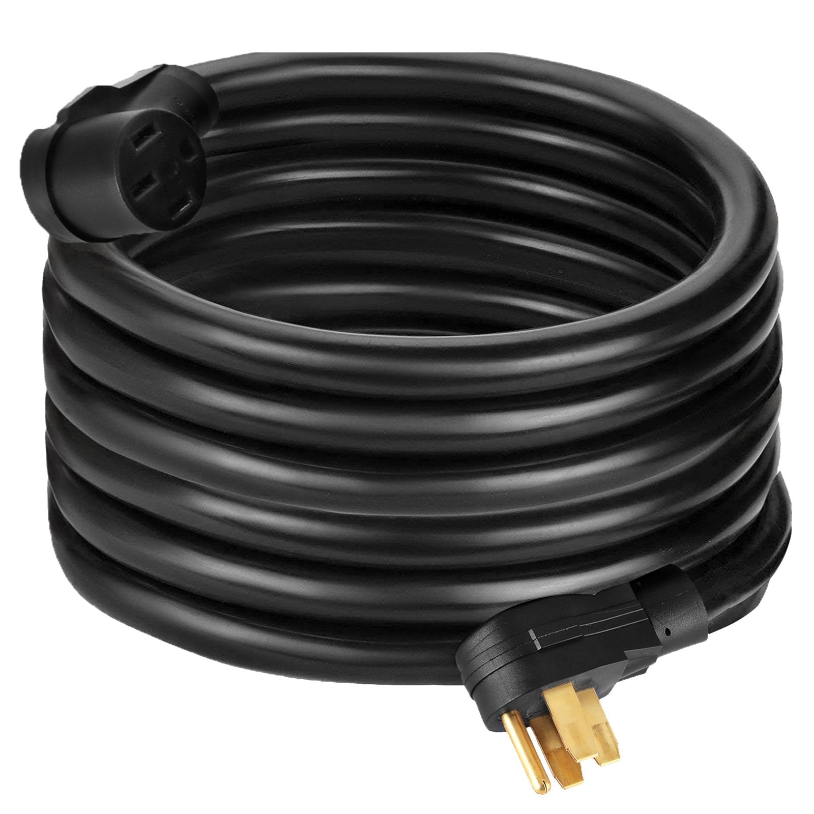 VEVOR RV Power Cord 50Ft 40 Amp RV Extension Cord AWG8 40 amp rv Extension Cord Truck Trailer Motorhome Camper RV Cord Grip Handles Camper Trailer Power Supply Cable