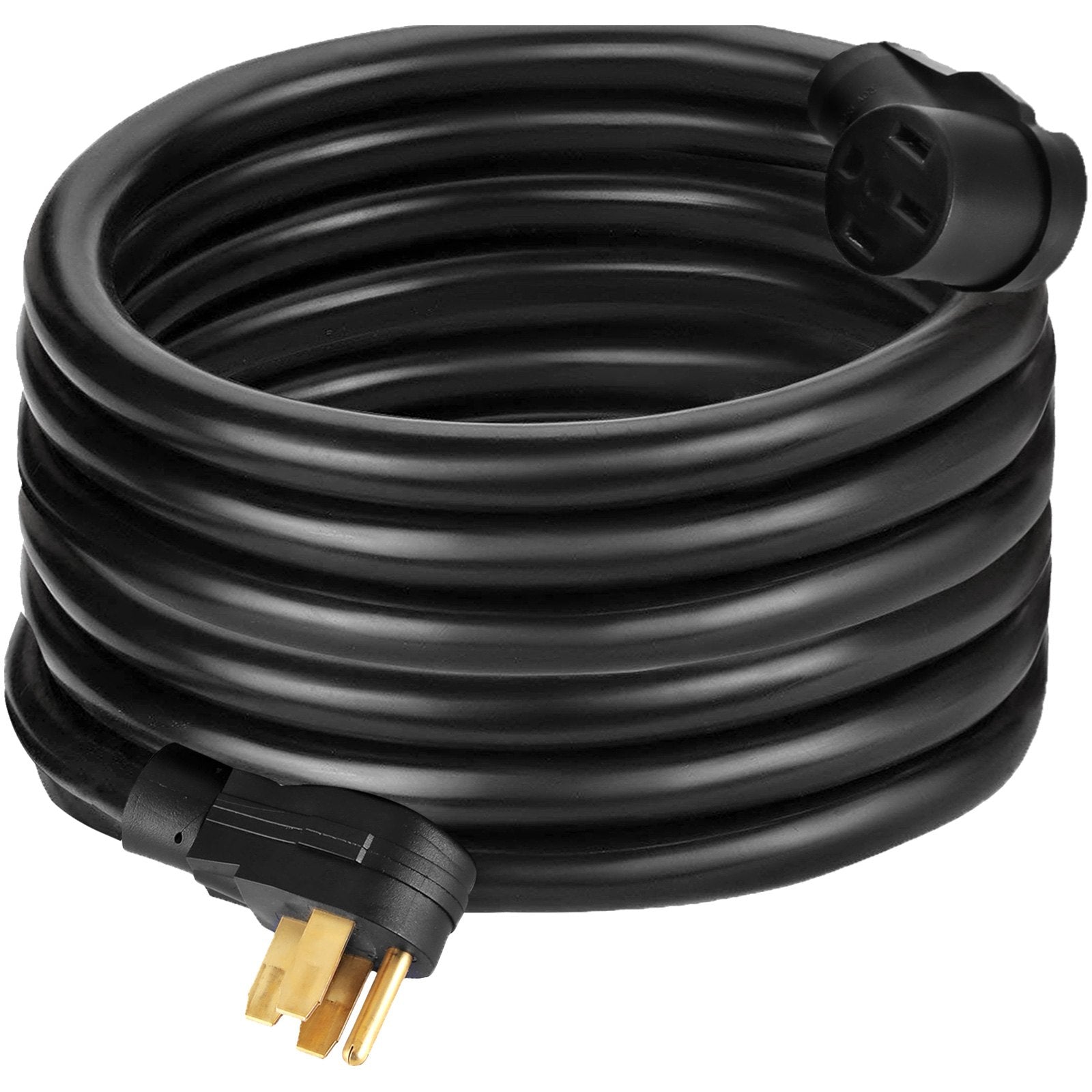 VEVOR RV Power Cord 50Ft 40 Amp RV Extension Cord AWG8 40 amp rv Extension Cord Truck Trailer Motorhome Camper RV Cord Grip Handles Camper Trailer Power Supply Cable