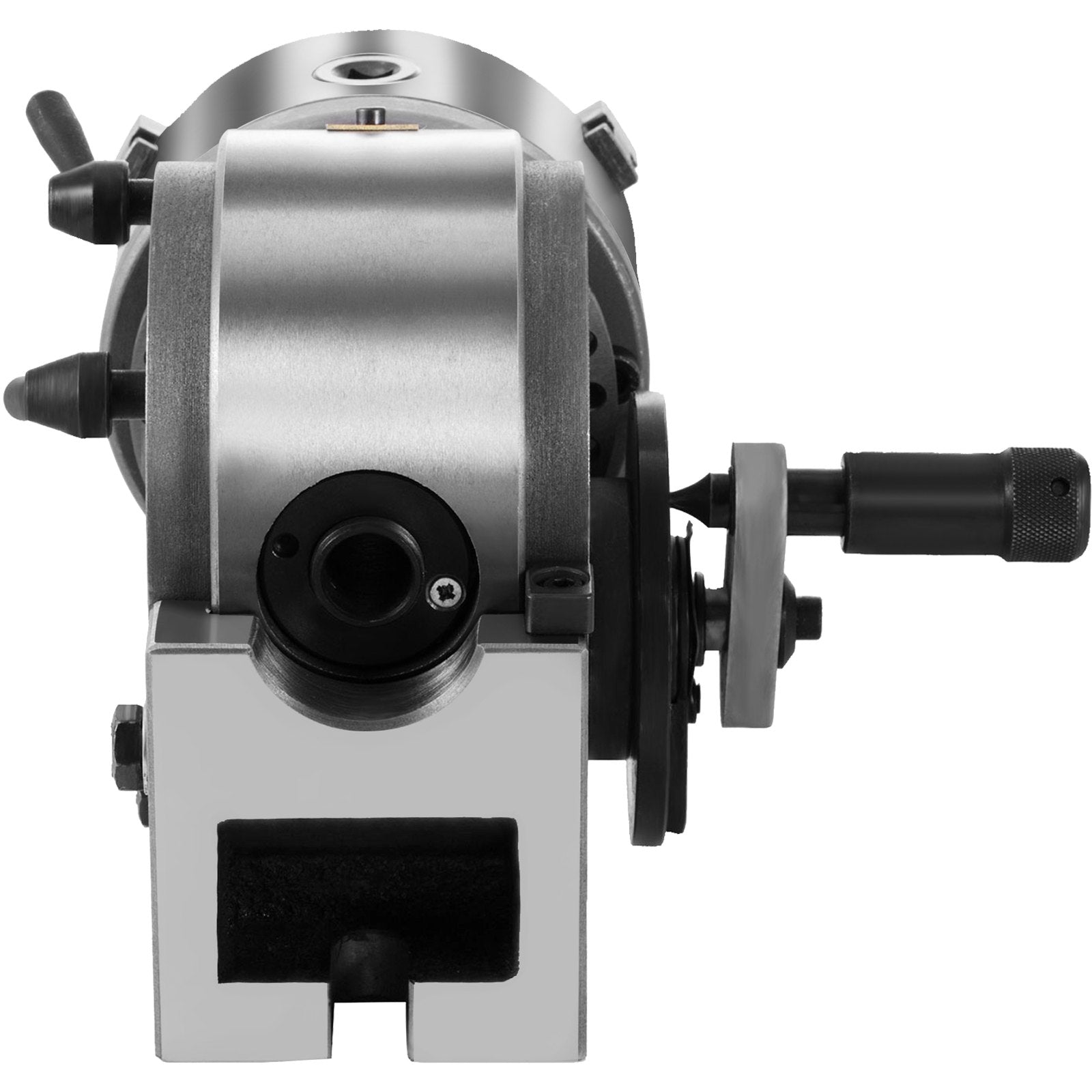 VEVOR Dividing Head BS-0 5Inch 3 Jaw Chuck Dividing Head Set Precision Semi Universal Dividing Head for Milling Machine Rotary Table Tailstock Milling Set (5 Inch Chuck)