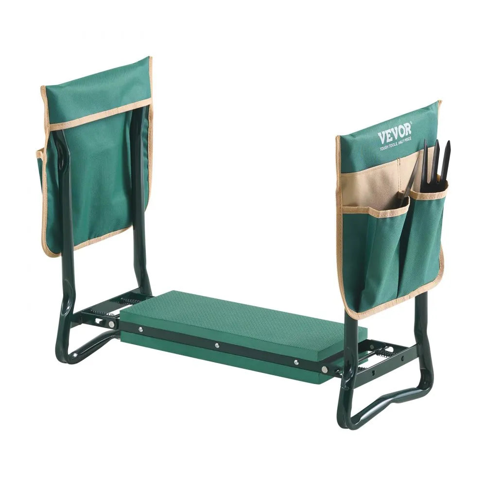 VEVOR Garden Kneeler and Seat 6" Wide Pad 330lbs Capacity Folding Garden Stool