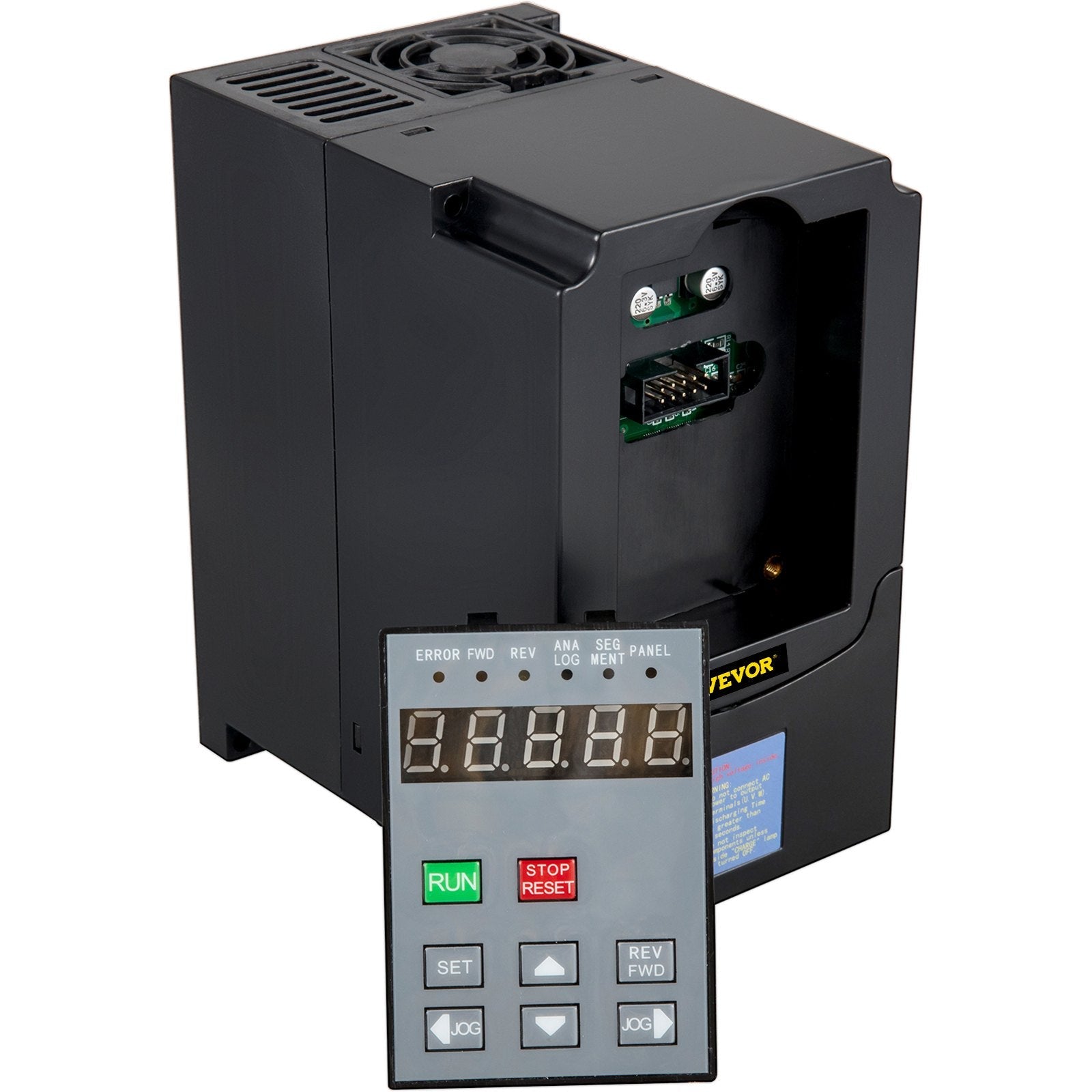 VEVOR VFD 7.5KW,Variable Frequency Drive 35A,CNC VFD Motor Drive Inverter Converter 220V,for Spindle Motor Speed Control (1or 3 Phase Input, 3 Phase Output)