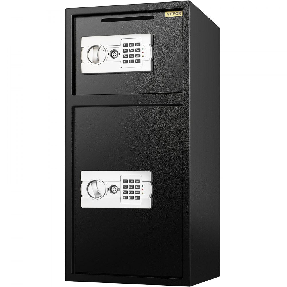 VEVOR 33" Digital Double Door Safe Depository Box Gun Safes Cash Office Security Lock Strong Iron Larger Digital Safe Box