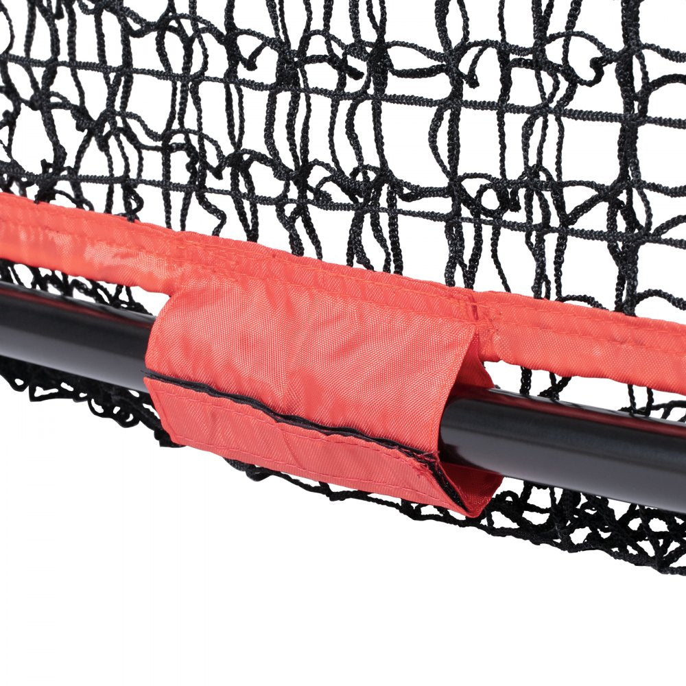 VEVOR 7x7 ft Baseball Softball Practice Net, Portable Baseball Training Net for Hitting Batting Catching Pitching, Backstop Baseball Equipment with Bow Frame, Carry Bag, Strike Zone, Ball, Batting Tee