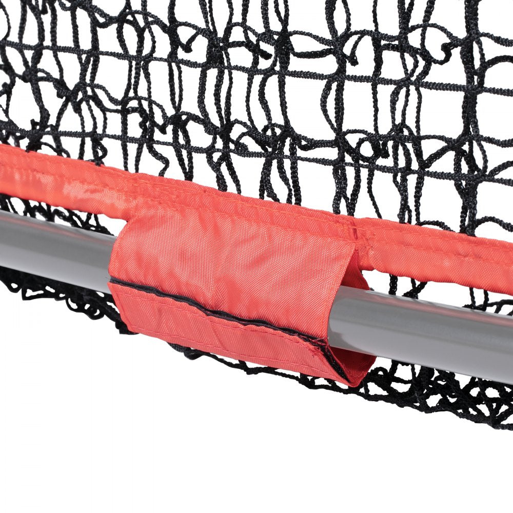 VEVOR 7x7 ft Baseball Softball Practice Net, Portable Baseball Training Net for Hitting Batting Catching Pitching, Backstop Baseball Equipment Training Aids with Strike Zone