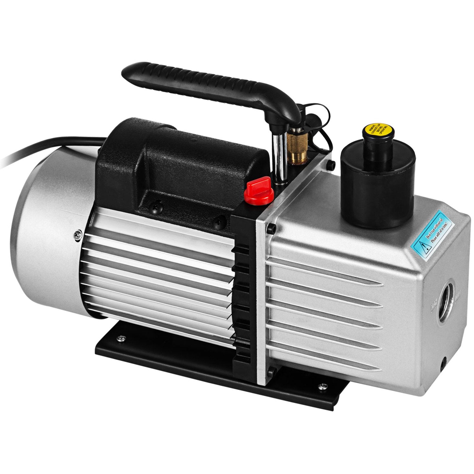 VEVOR Vacuum Pump 8CFM 1 HP Two Stage Air Conditioning Vacuum Pump 110V 0.3PA Ultimate Vacuum Refrigerant HVAC Air Tool for Automobile Reparation Vacuum Evacuation (2-Stage, 8CFM)