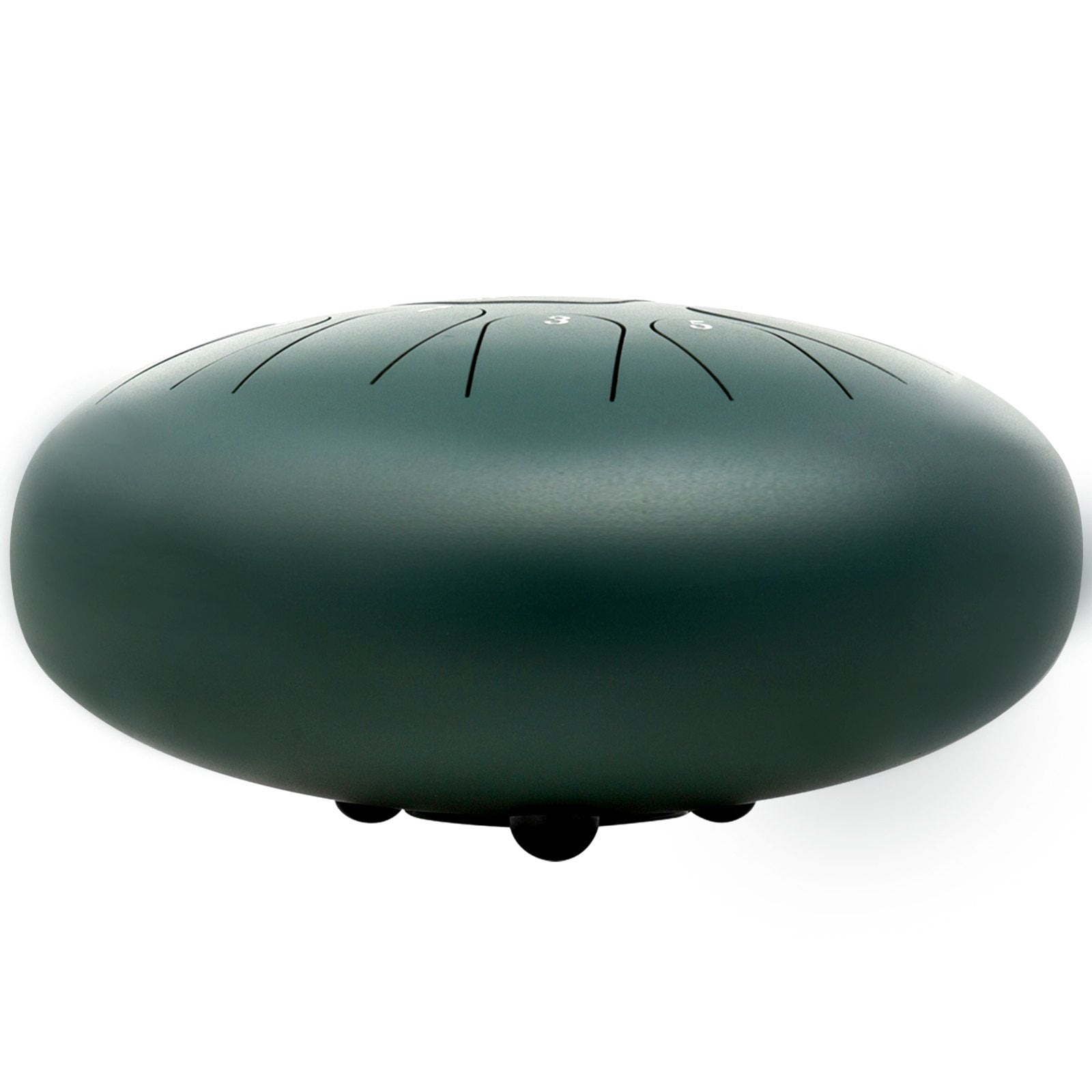 VEVOR Steel Tongue Drum 11 Notes 8 Inches Dia Tongue Drum Mineral Green Handpan Drum Notes Percussion Instrument Steel Drums Instruments with Bag, Music Book, Mallets, Mallet Bracket