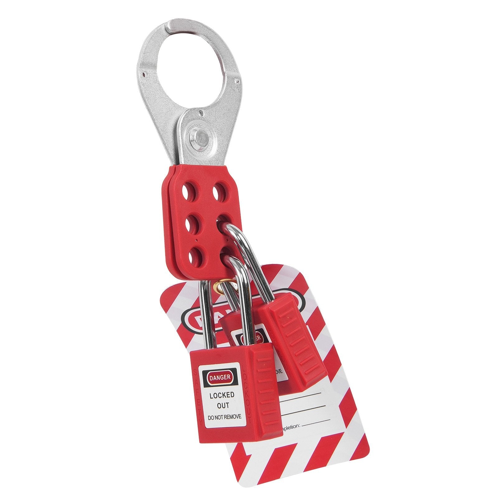 VEVOR Electrical Lockout Tagout Kit, 26 PCS Safety Loto Kit Includes Padlocks, Hasps, Tags, Nylon Ties, and Carrying Bag, Lockout Tagout Safety Tools for Industrial, Electric Power, Machinery