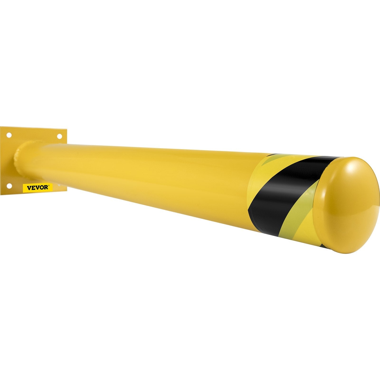 VEVOR Safety Bollard Steel Bollard Post Yellow Pipe Steel Barrier 42